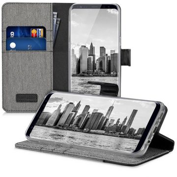 kwmobile Handyhülle Wallet Case für Samsung Galaxy S8, Hülle mit Ständer - Handyhülle Kartenfächer