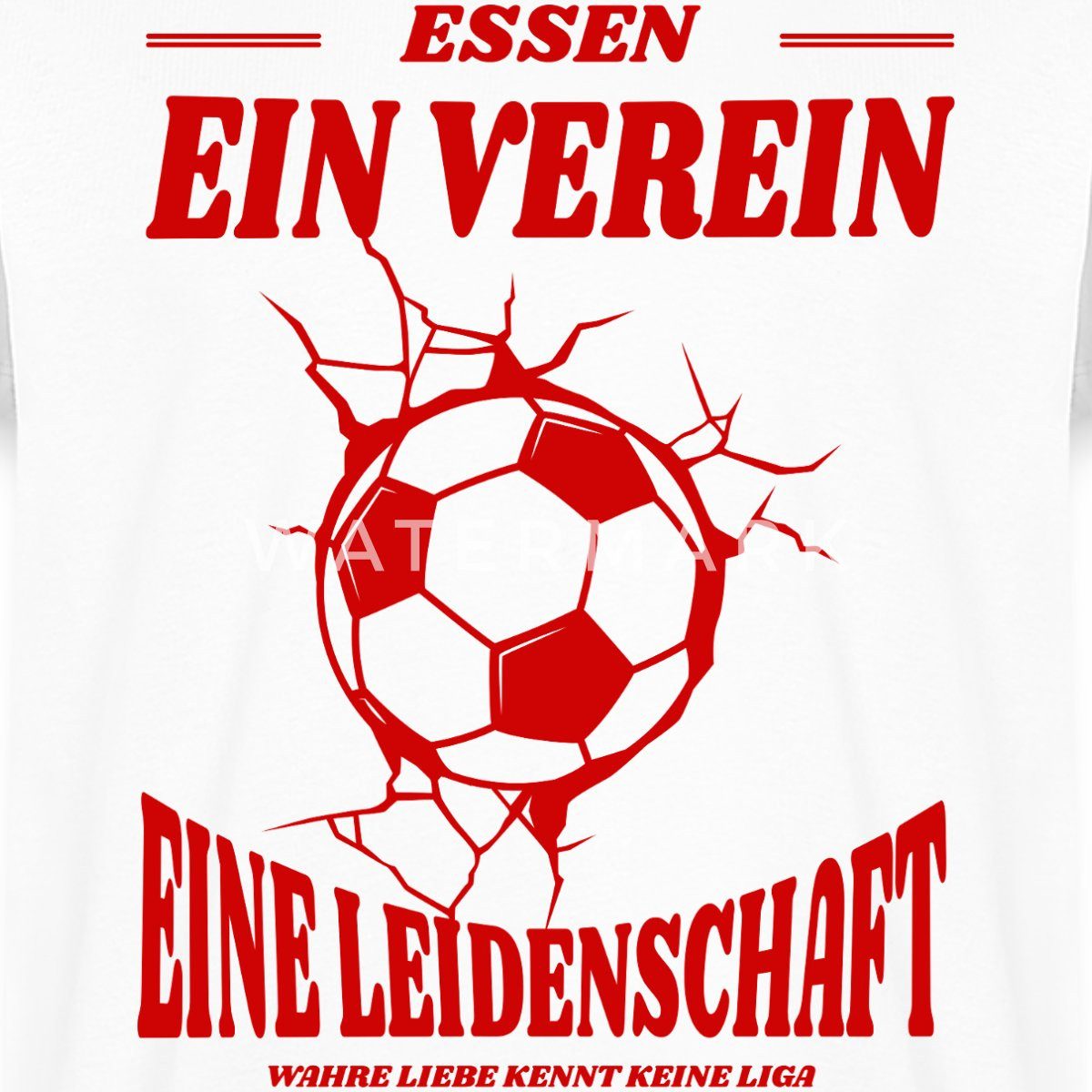 Spreadshirt T-Shirt Essen Fußball Fan Leidenschaft Männer Premium T-Shirt (1-tlg)