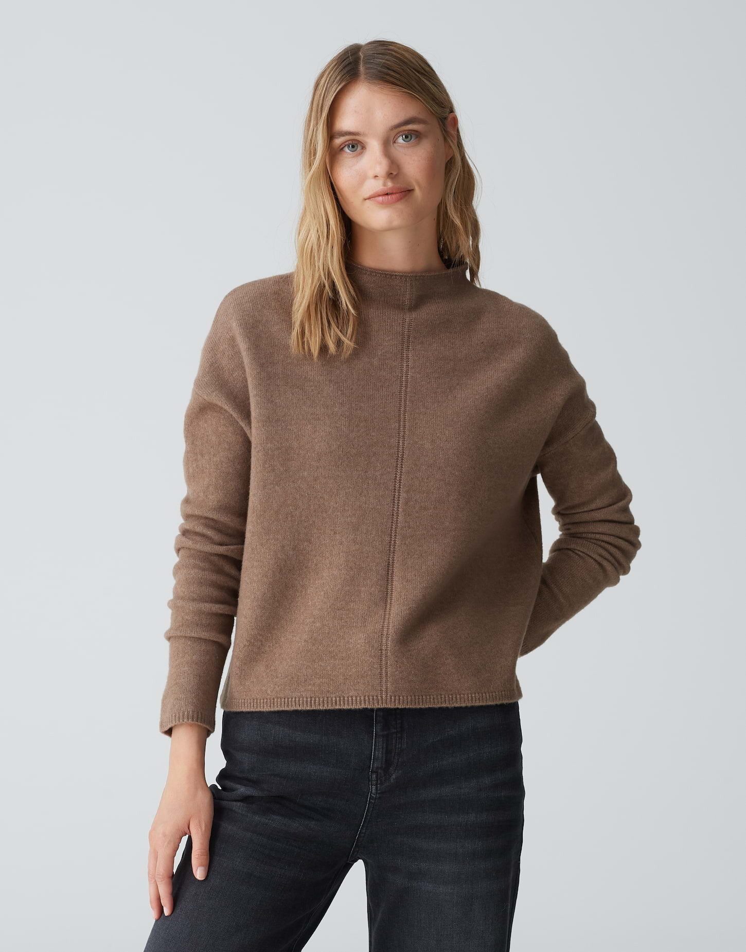 Strickpullover Feinstrickpullover PIRANULA Boxy Fit aus Woll Mix