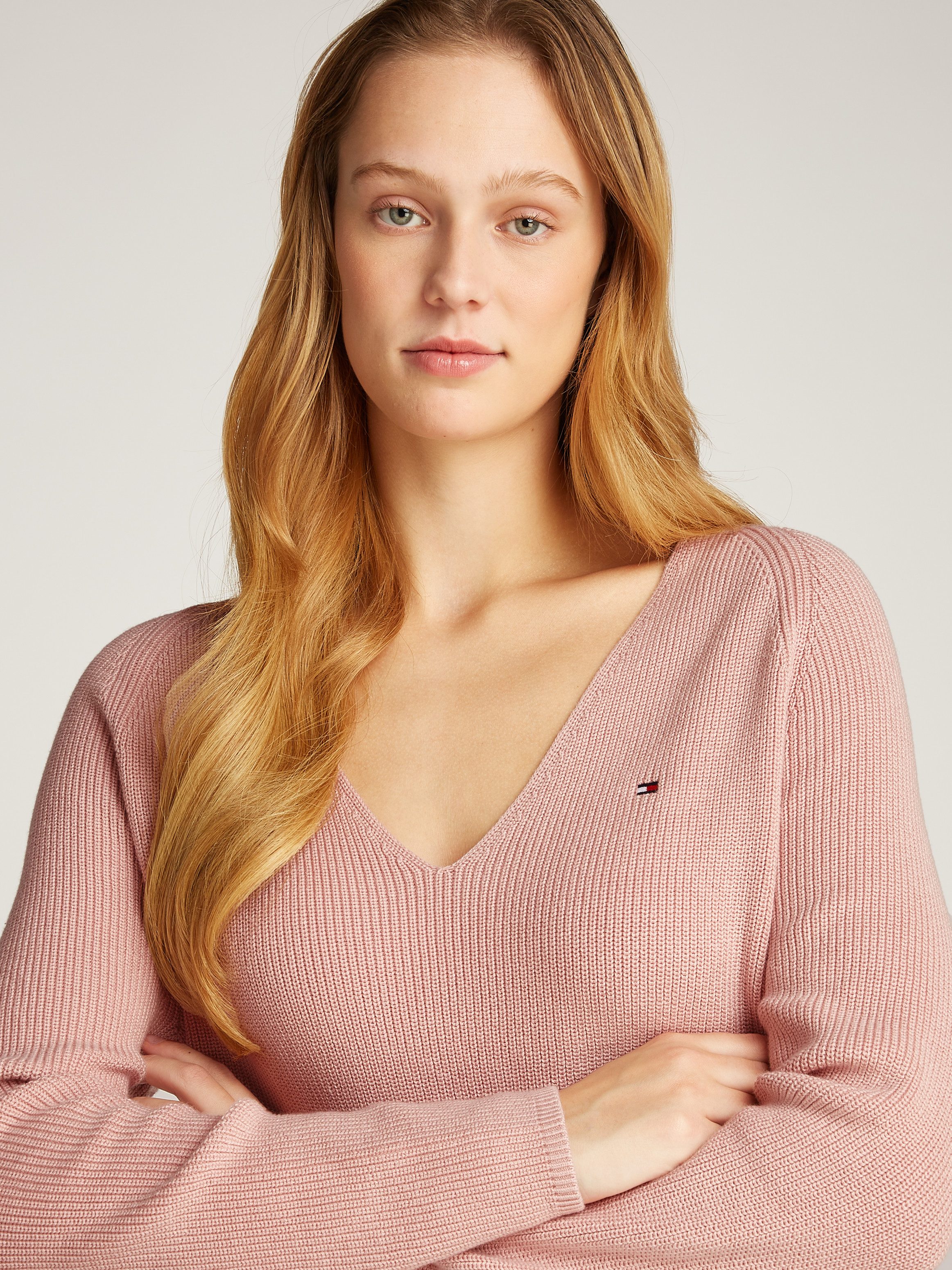 Tommy Hilfiger Strickpullover CO CARDI STITCH günstig online kaufen