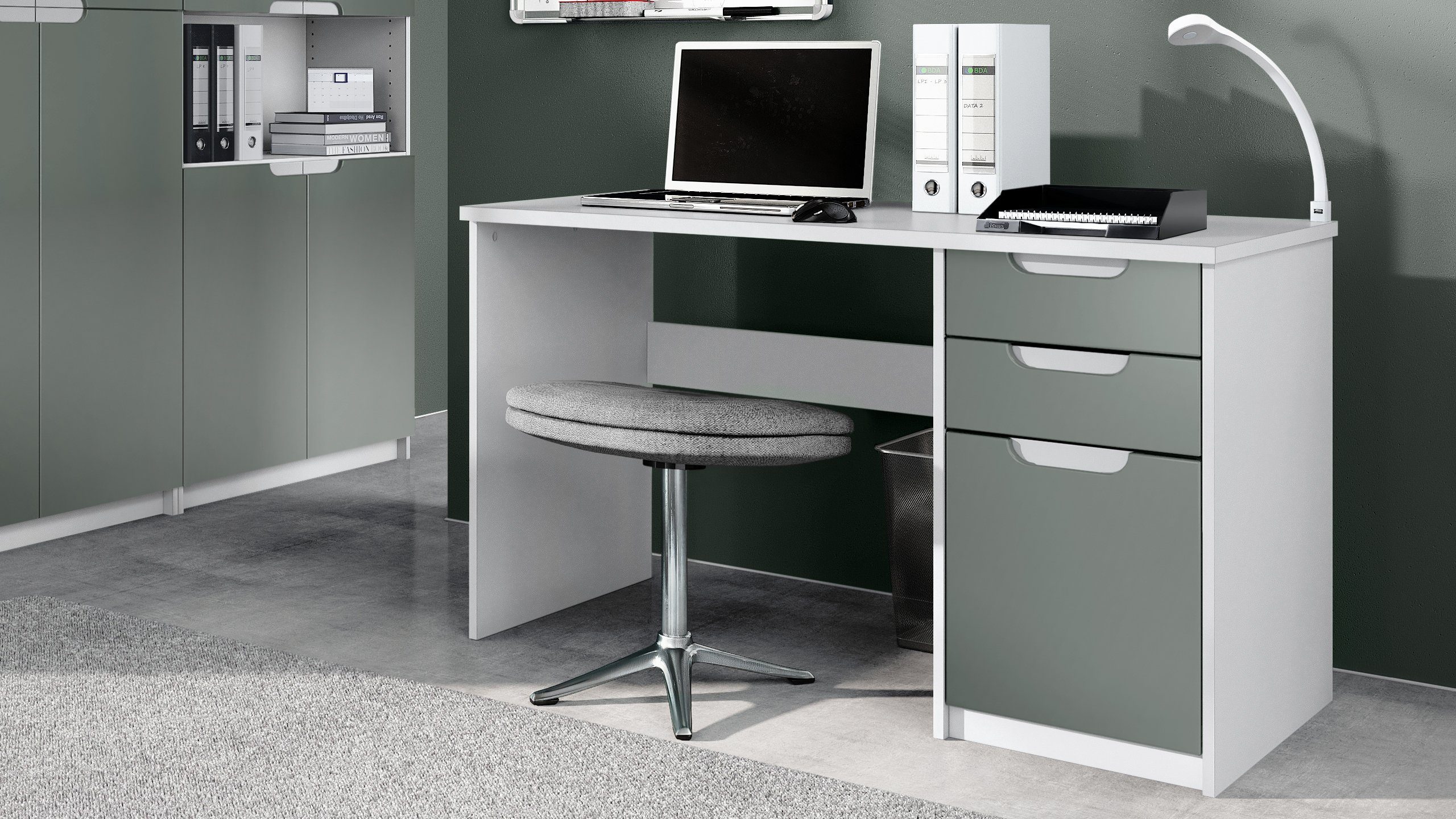 Vladon Schreibtisch Logan (Bürotisch, mit 2 günstig online kaufen