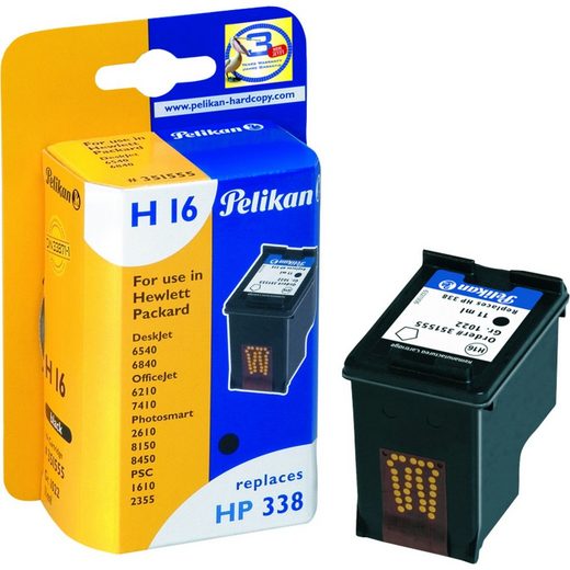 Pelikan »Tinte schwarz H16 (351555), kompatibel zu HP 338« Tintenpatrone