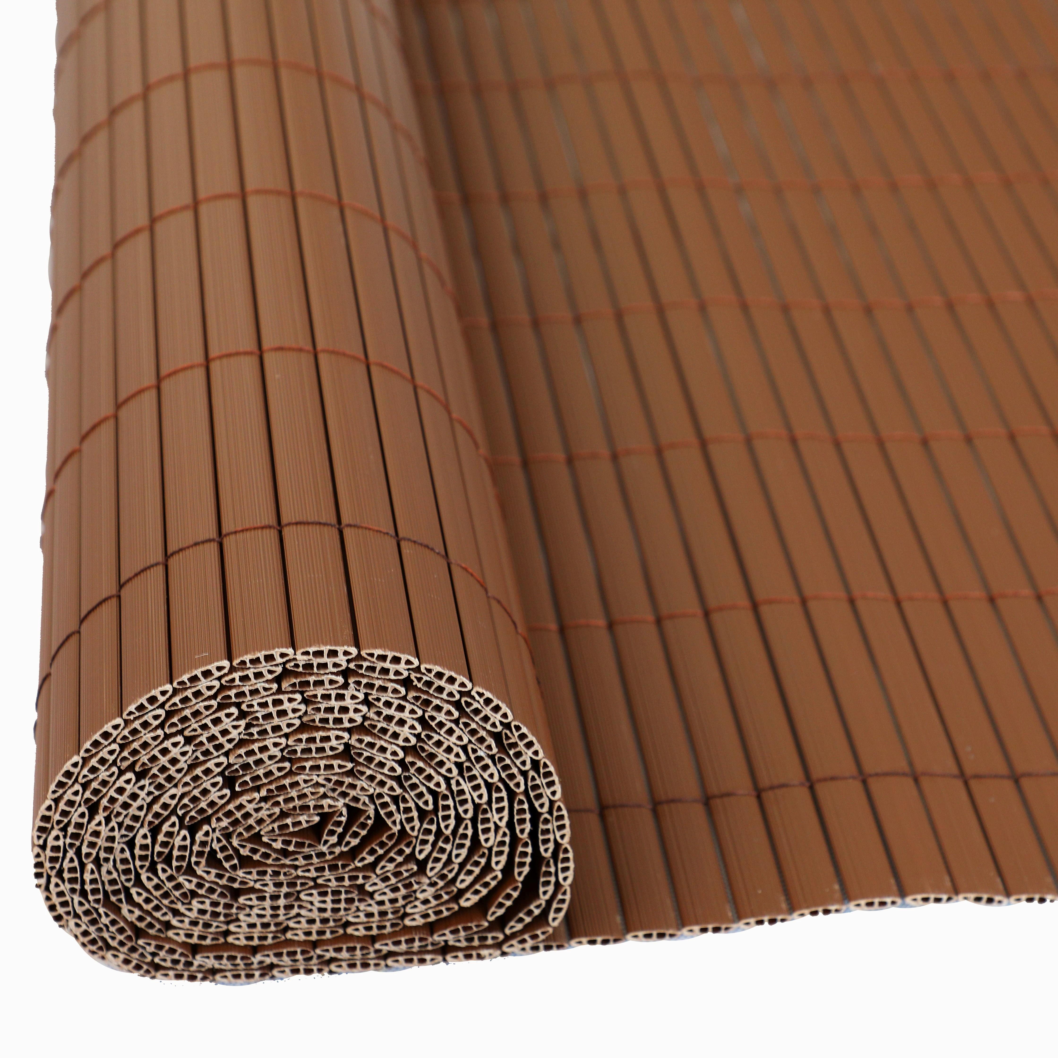 ESTEXO Sichtschutzzaunmatten PVC Sichtschutzmatte Sichtschutzzaun Sichtschutz für Zaun Balkon bra