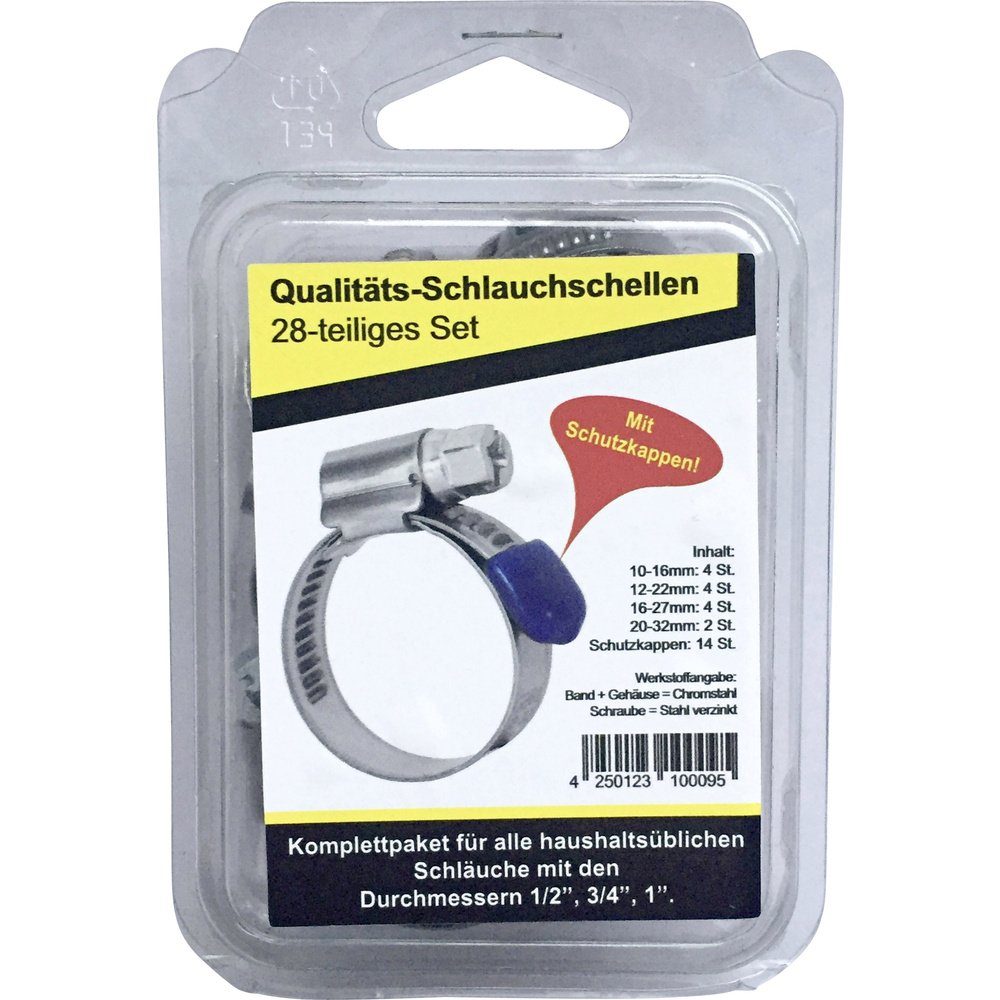 Kash Fontänenaufsatz Kash 3771310001 Schlauchschelle 10 - 32 mm 28-teilig