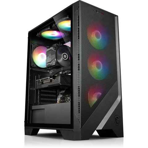 Kiebel Cobra V Gaming-PC (AMD Ryzen 5 AMD Ryzen 5 5500, RTX 4060 Ti, 32 GB RAM, 2000 GB SSD, Luftkühlung, RGB-Beleuchtung)