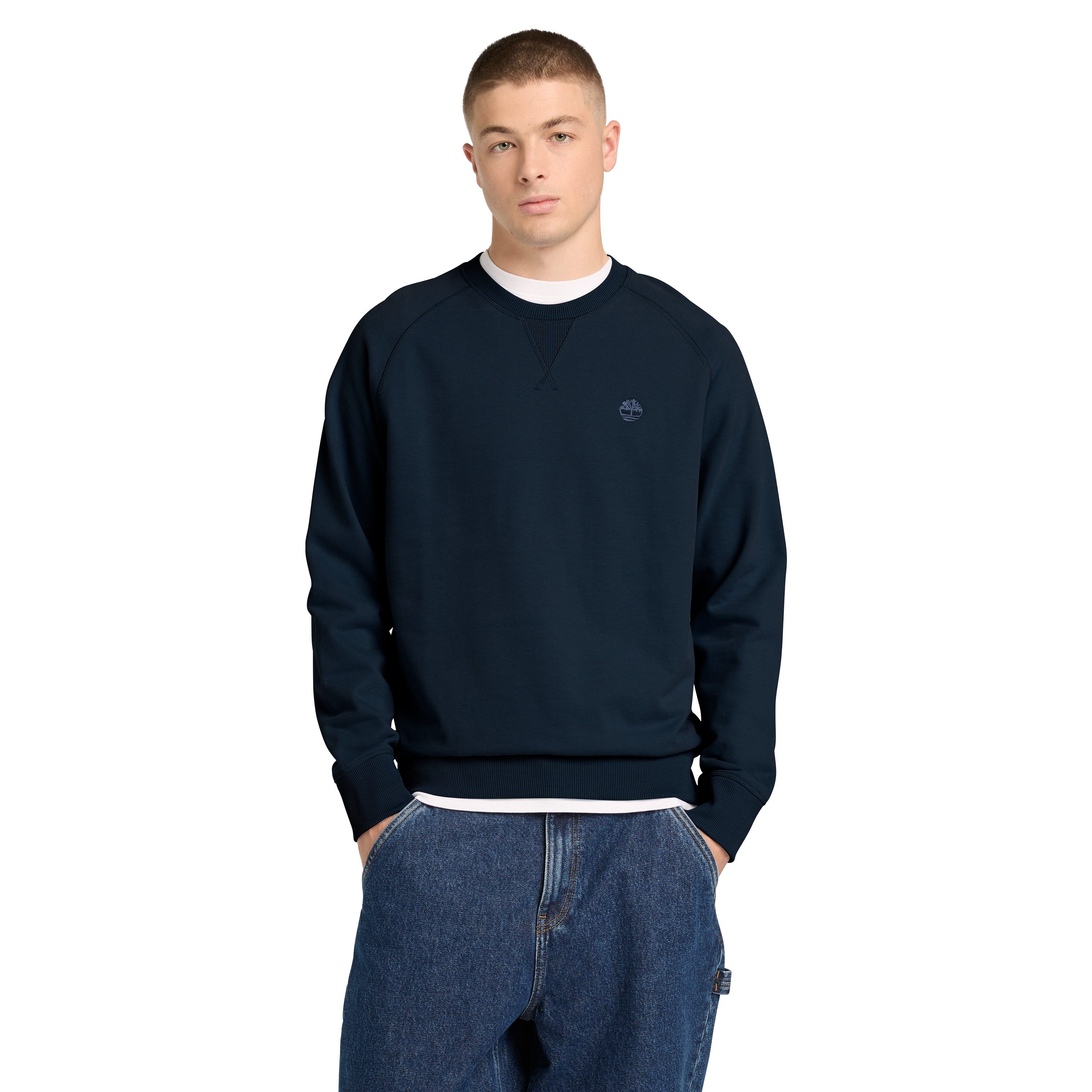 Timberland Sweatshirt EXETER RIVER Loopback Crew Neck Swe (1-tlg) sportlicher Stil, bequemer Schnitt