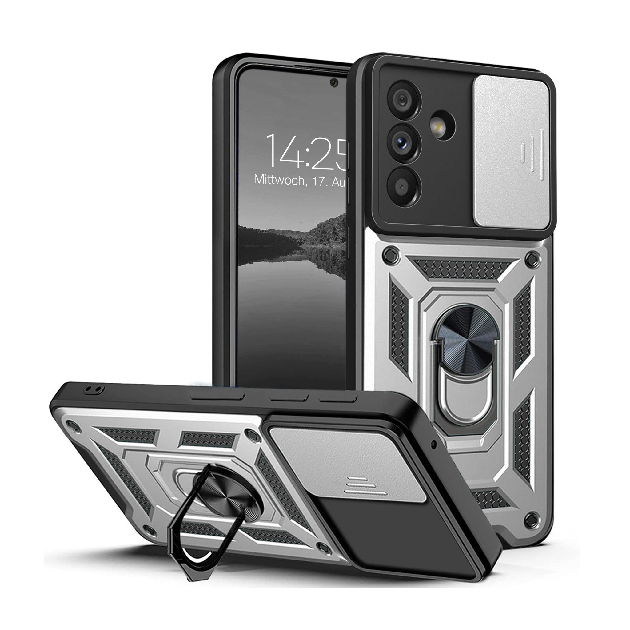 Tec-Expert Handyhülle Outdoor Cover Hülle für Samsung Galaxy A57 5G, Premium Hülle mit Kameraschutz aus verstärktem Polycarbonat