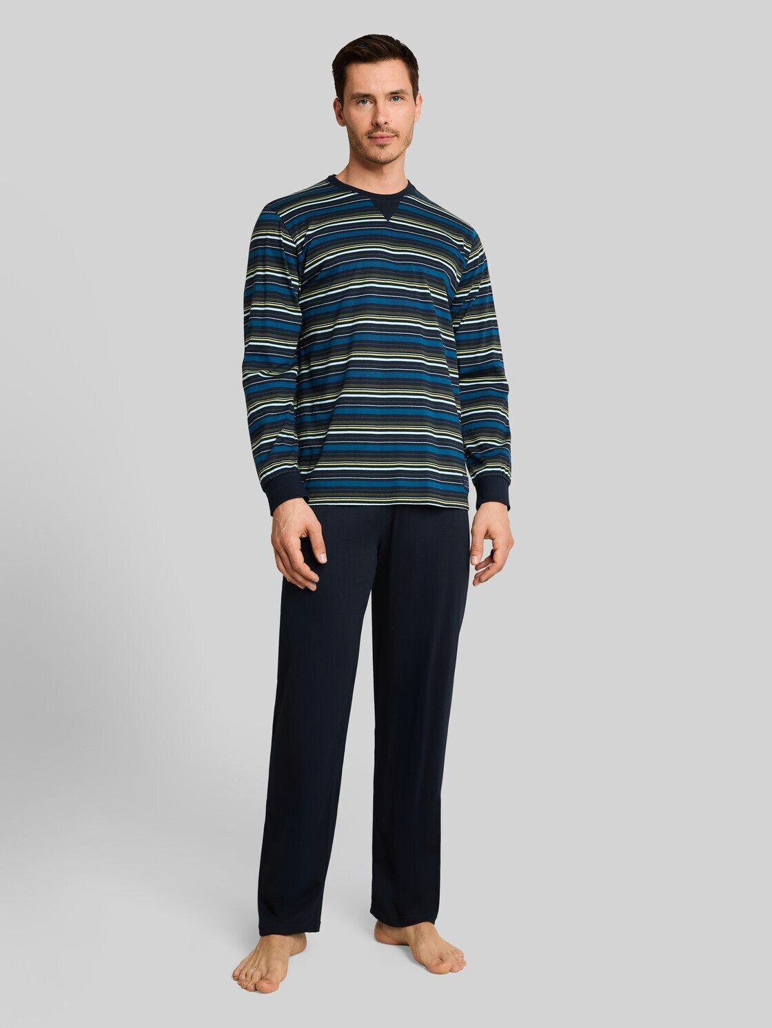 TOM TAILOR Pyjama Unterwäsche Pyjama-Set mit Streifenmuster