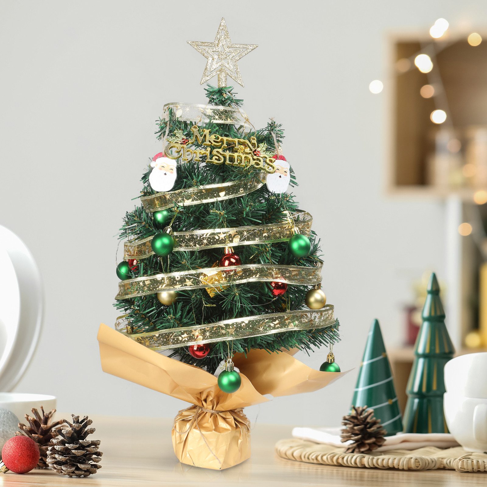 VINGLI Künstlicher Weihnachtsbaum mit Lichtern, 118/400/750/1000/1050 Zweig günstig online kaufen