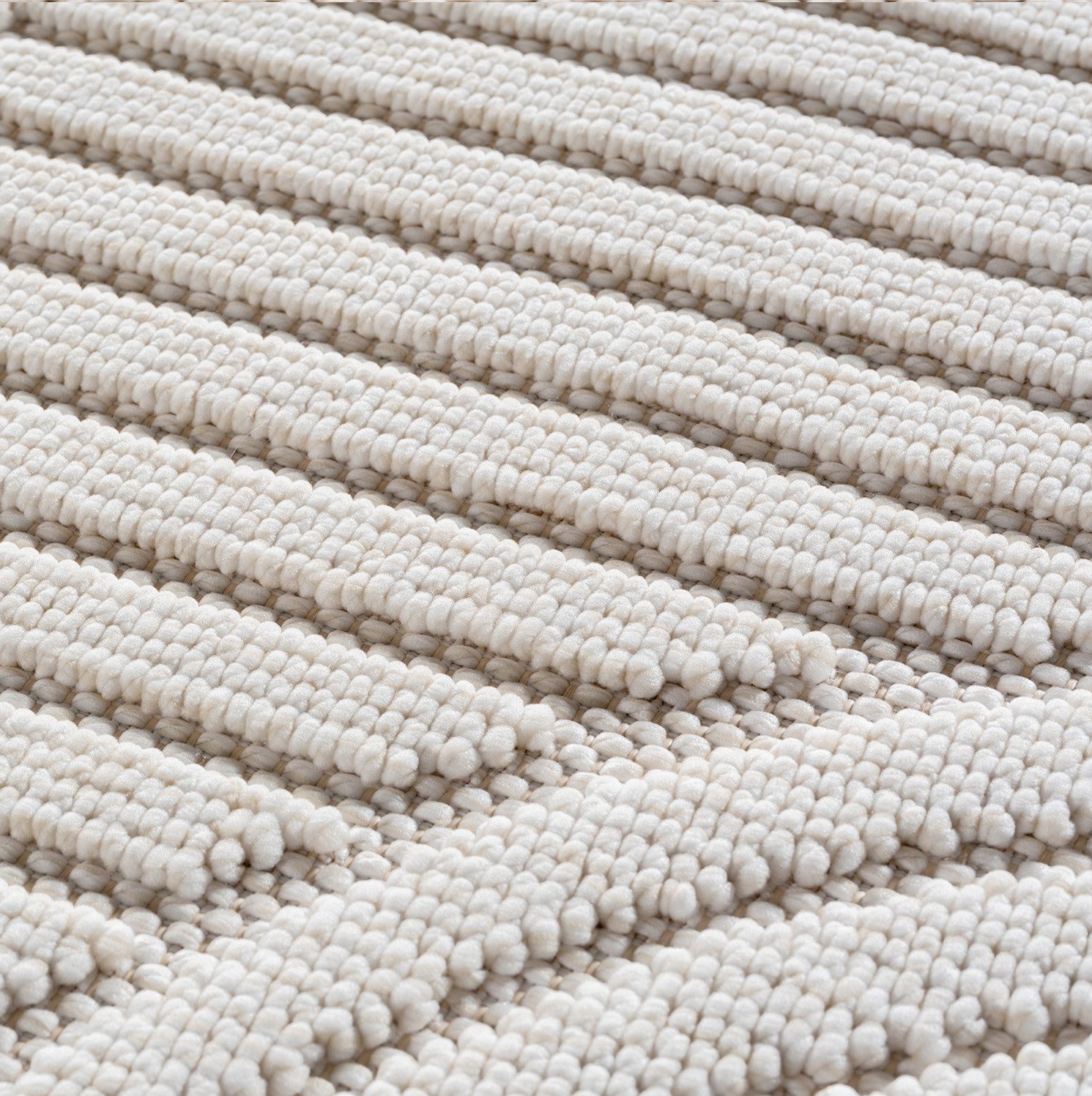 SIMPEX24 Designteppich Einfarbig Boucle Loop, Rechteckig, Höhe: 7 mm, Teppich Wohnzimmer, Schlafzimmer, Gästezimmer