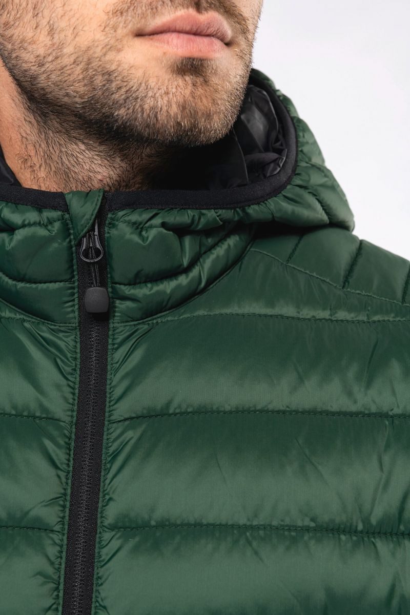 Kariban Outdoorjacke Leichte Herren-Steppjacke mit Kapuze