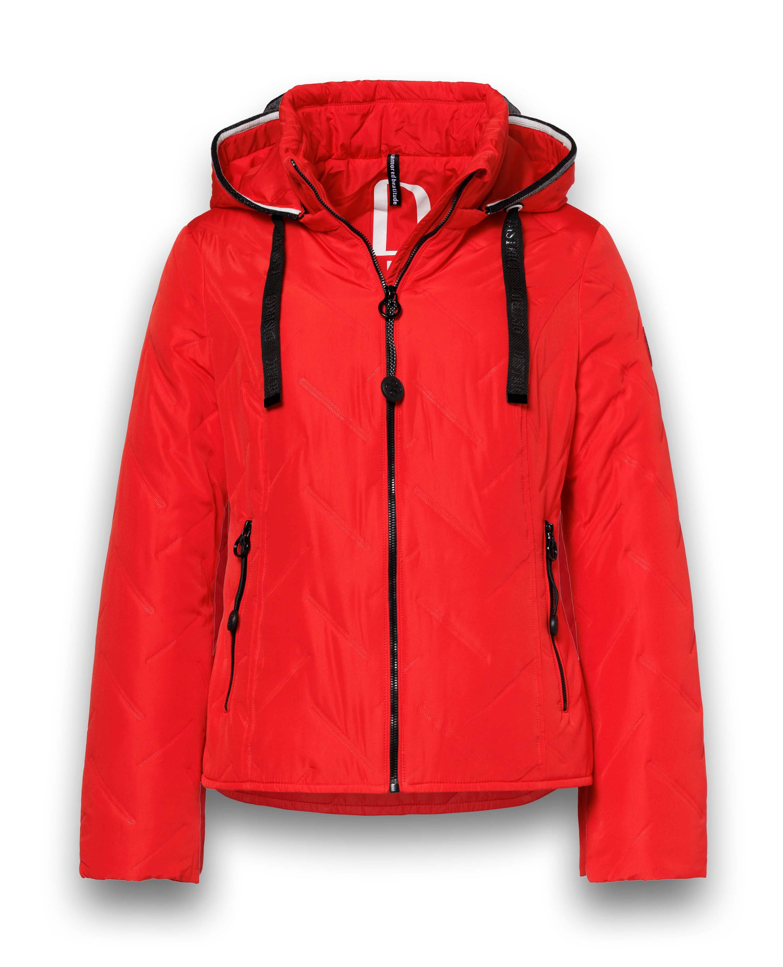 District Funktionsjacke Übergangsjacke Bluebell (mit Kapuze, wasserabweisend) rot Damen