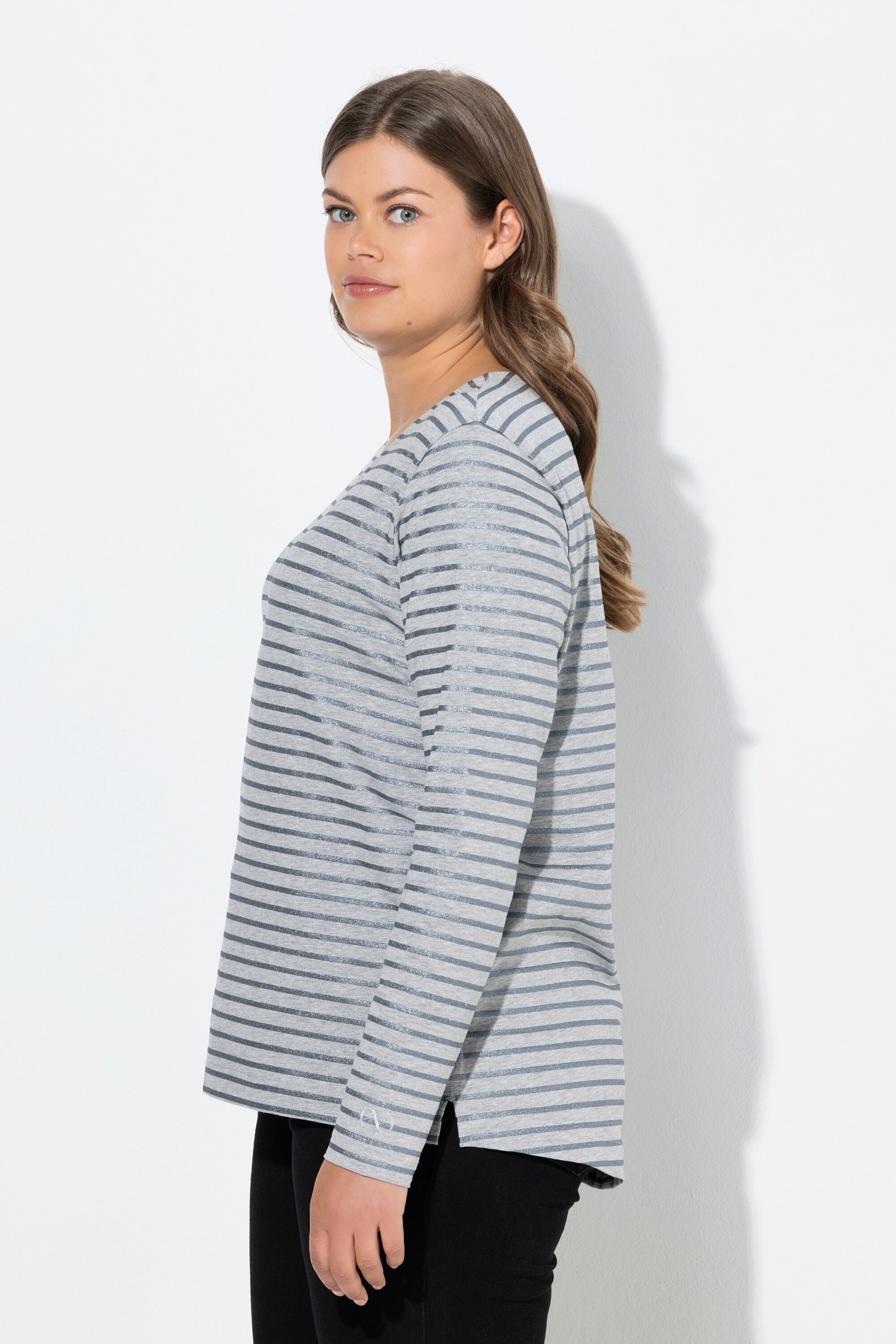 Laurasøn T-Shirt Ringelshirt Langarm Rundhalsausschnitt