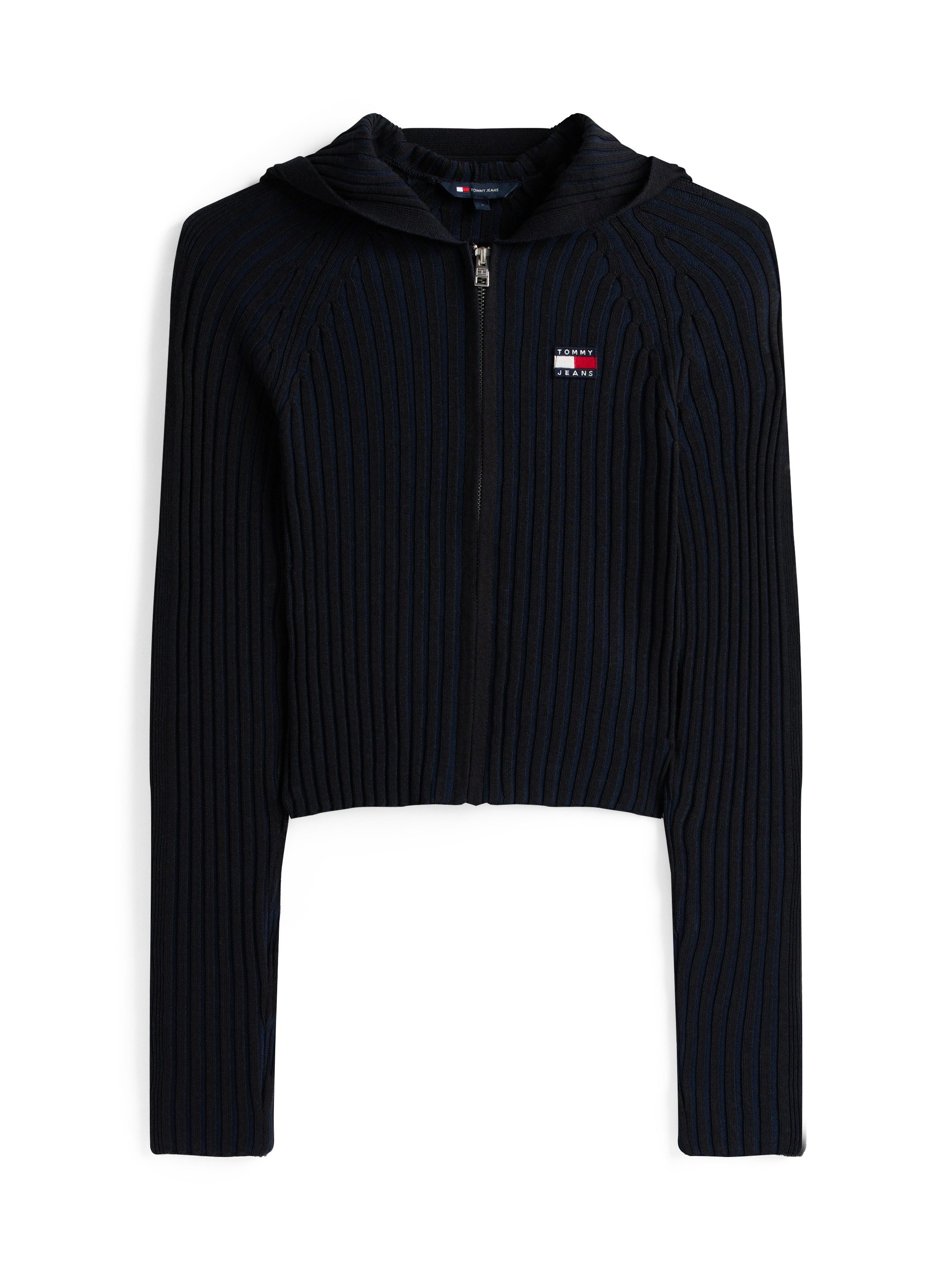 Kapuzenstrickjacke TJW HOOD ZIPPER RIB CARDIGAN
