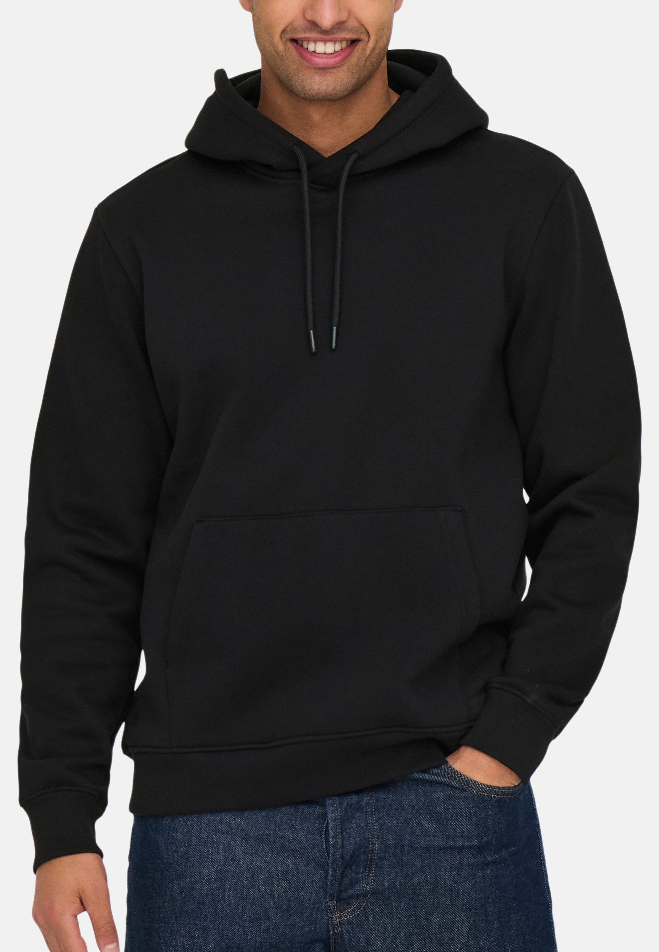 ONLY & SONS Hoodie 2er Pack Connor (Spar-Set, 2-tlg) Sweatshirt / Hoodie - Atmungsaktiv - Hoodie mit lässigem Look