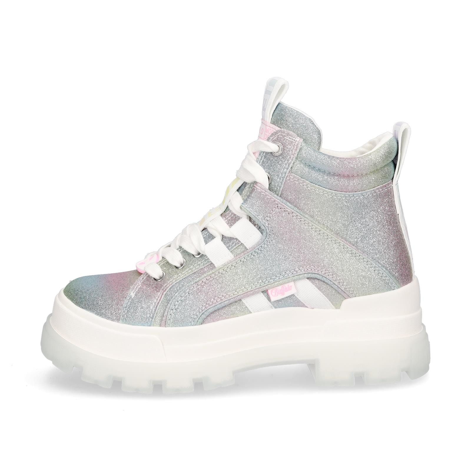Buffalo Buffalo Damen Schnürboot Aspha NC Mid multi glitter Schnürboots