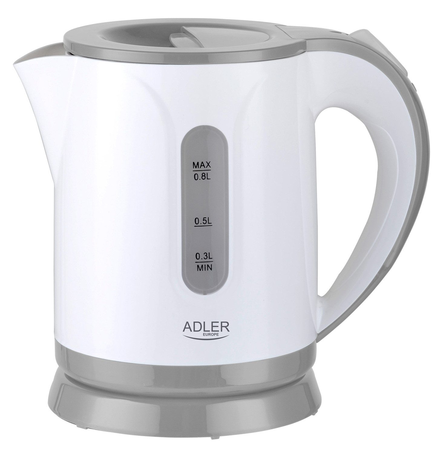 Adler Wasserkocher Adler AD 1371g Wasserkocher grau/weiß 0,8L