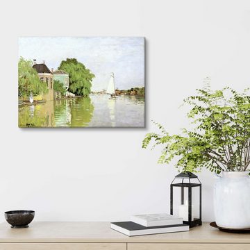 Posterlounge Leinwandbild Claude Monet, Landschaft bei Zaandam, Badezimmer Malerei