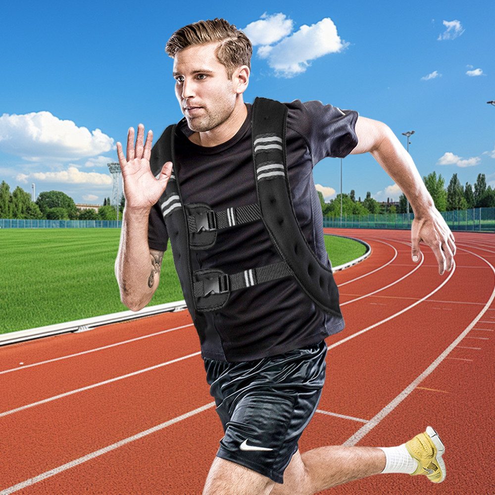 JEOBEST Gewichtsweste Laufweste Damen Herren, Fitness Trainingsweste, (Gewicht Tranning, 1-tlg., 10 kg), Muskelaufbau u. Krafttraining