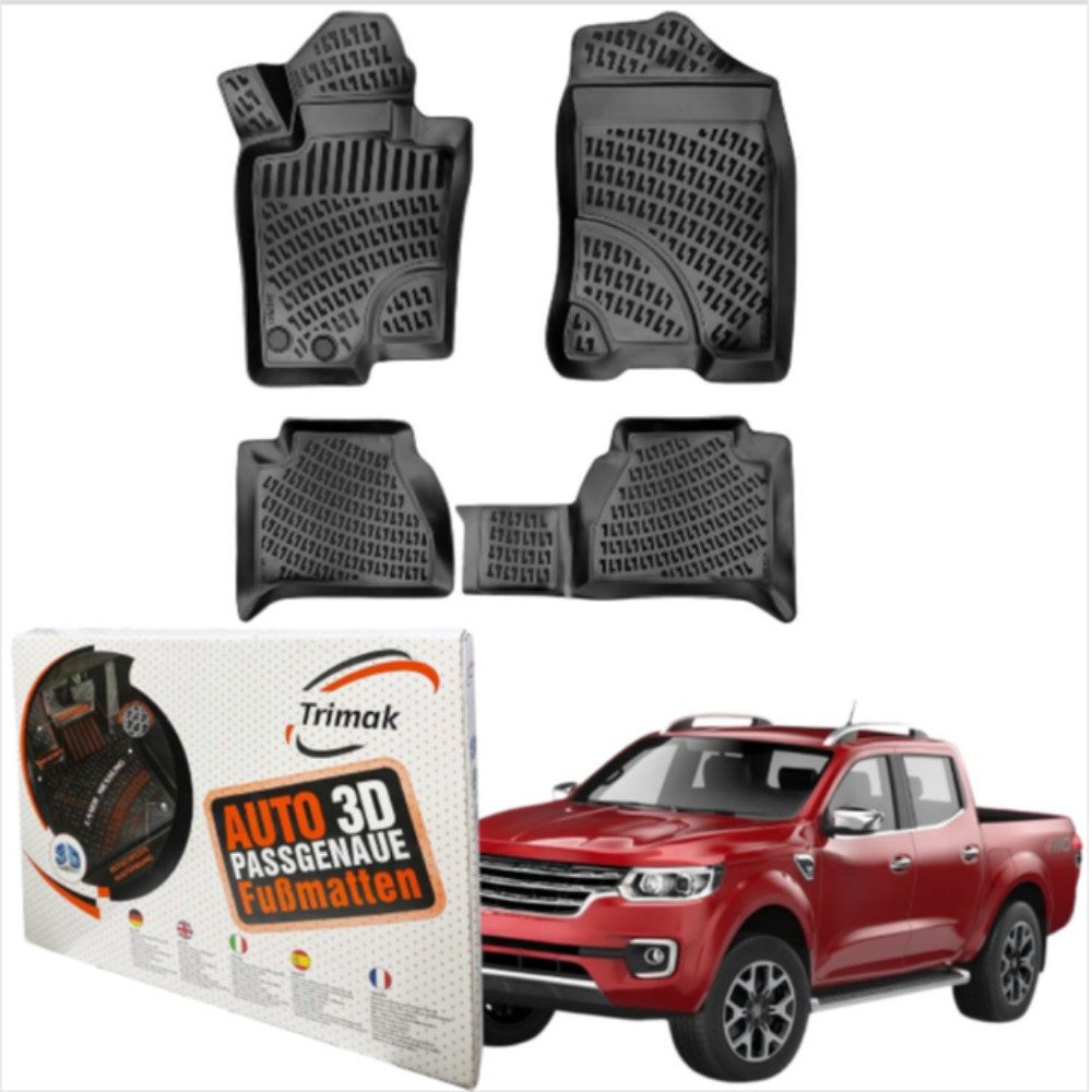 Passform-Fußmatten Oder Kofferraumwanne Oder Set kompatibel mit Renault Alaskan