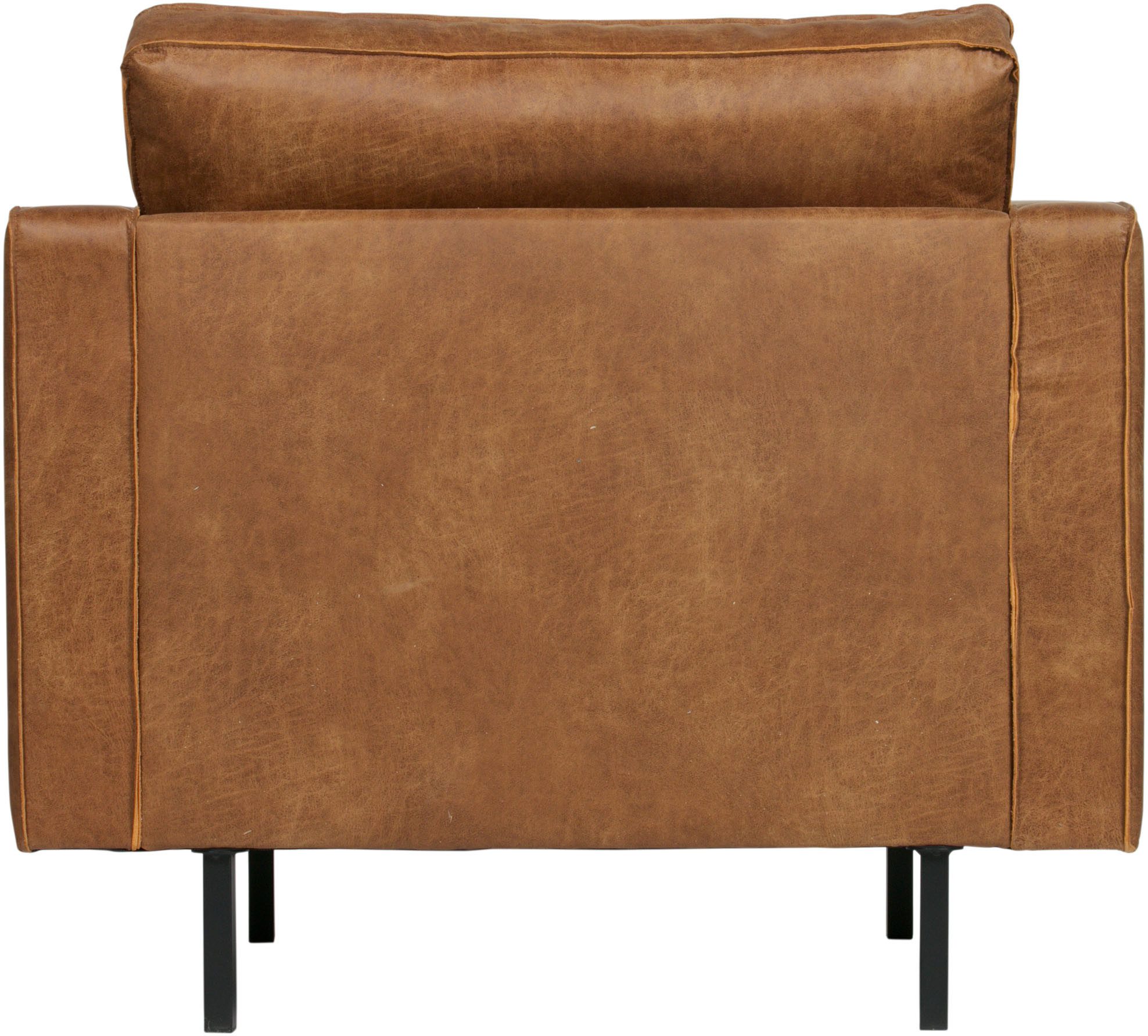 WOOOD Sessel Rodeo Classic, frei im Raum stellbar, mit recyceltem Leder, H 83 cm x B 98 cm