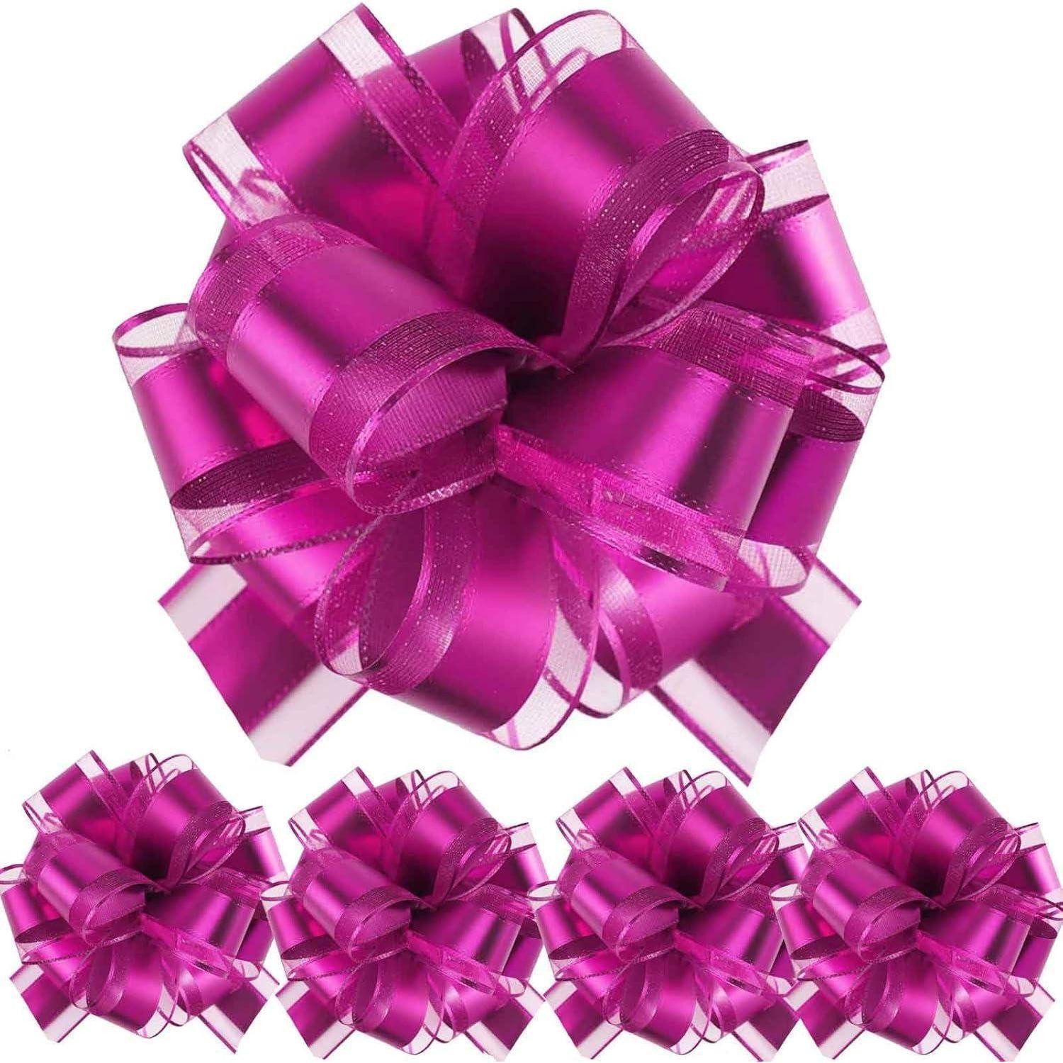 LuxusKollektion Geschenkband Schleife 5 Stück Geschenk Auto Dekor Hochzeit Party Bow Rosa