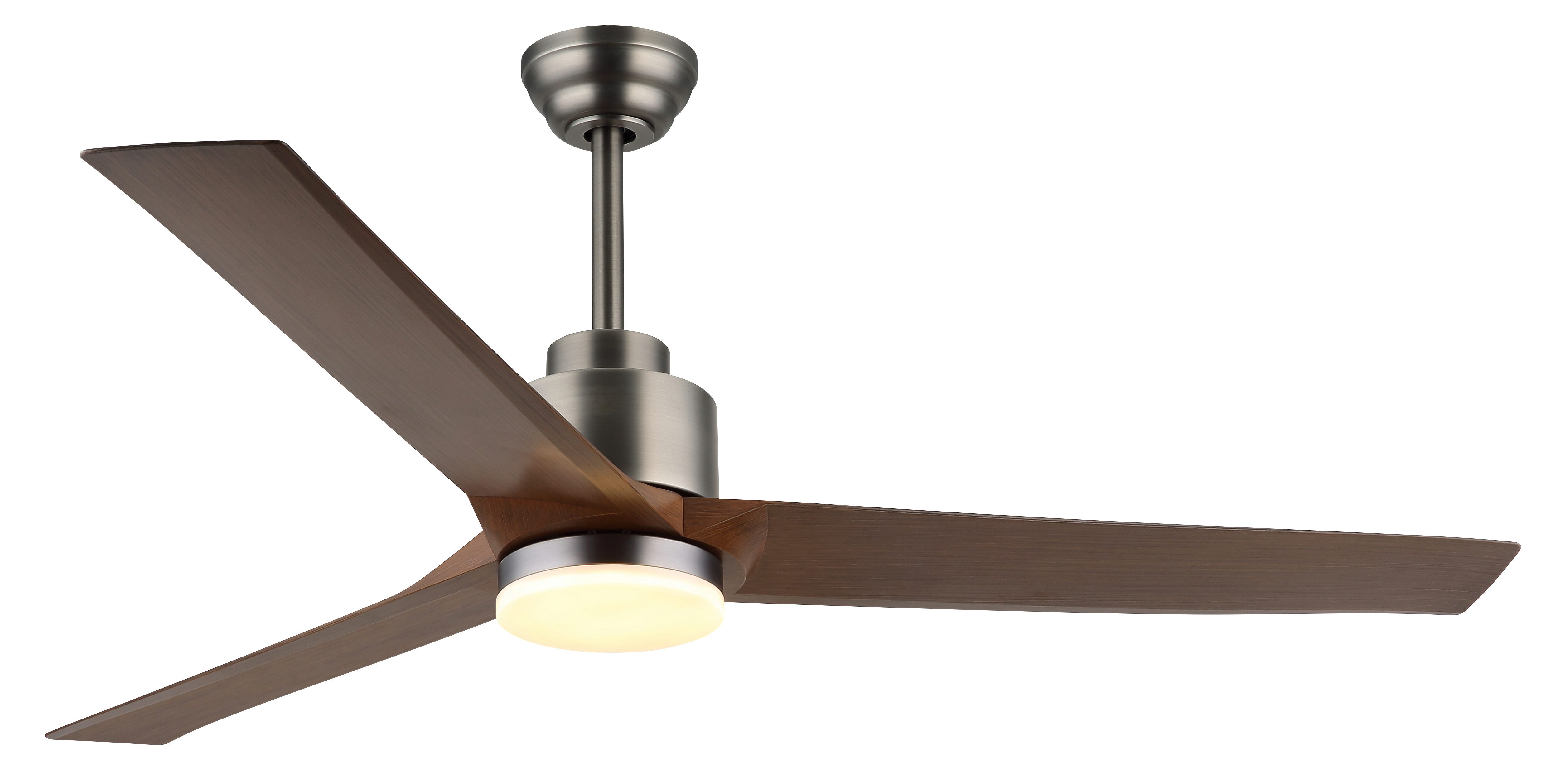 GLOBO LIGHTING Deckenleuchte MODESTO, Dimmfunktion, Memoryfunktion, Nachtlichtfunktion, Timerfunktion, Ventilatorfunktion, mehrere Helligkeitsstufen, LED fest integriert, warmweiß - kaltweiß, Ventilator holzoptik dunkel kühlen-heizen Wohnzimmer Schlafzimmer