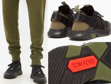 Tom Ford TOM FORD Jago Suede-Trim Mesh Sneakers Schuhe Shoes Turnschuhe Trainer Sneaker