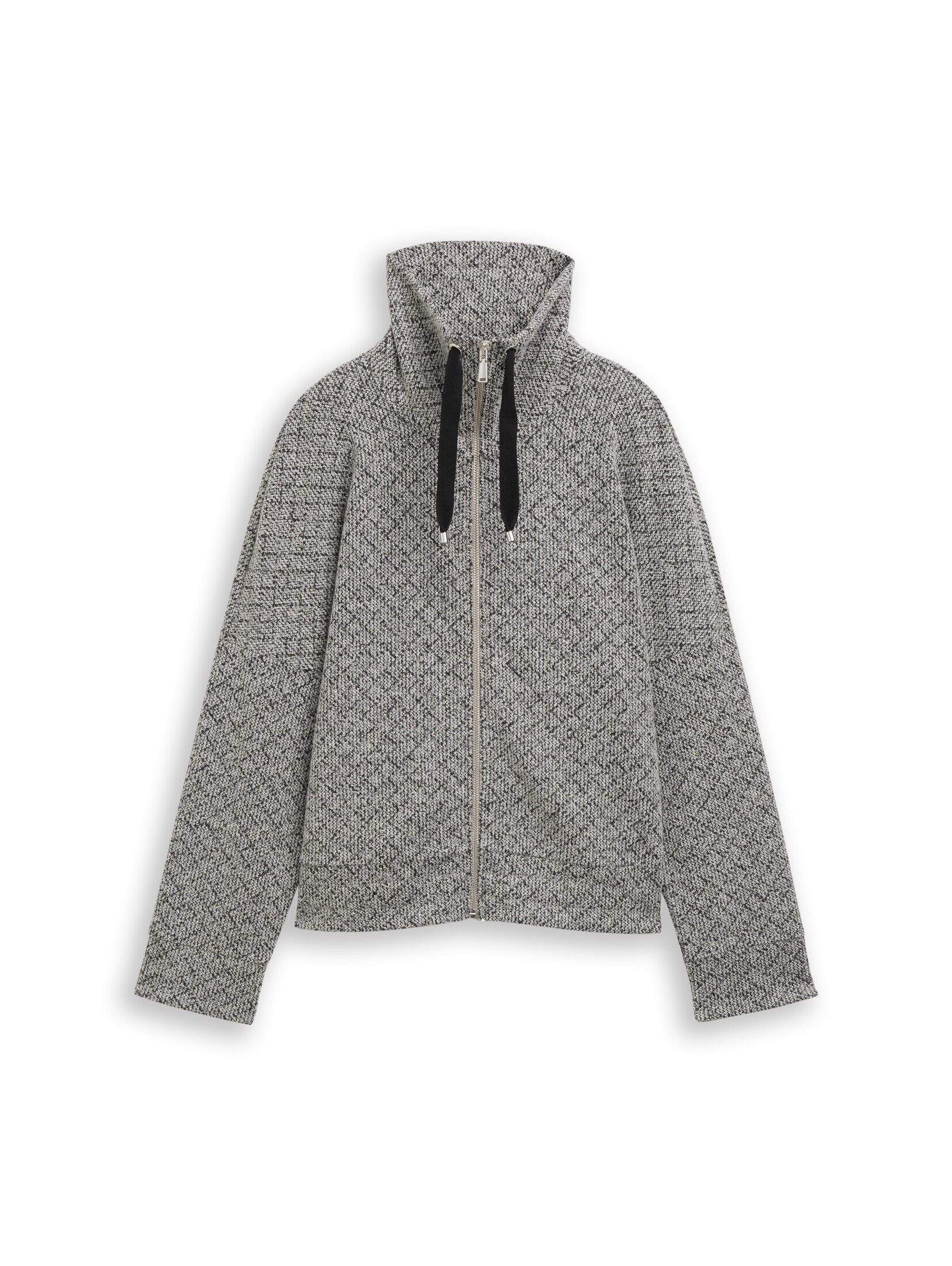 TOM TAILOR Sweatjacke Strick & Sweatshirts Loose Fit Sweatjacke mit Stehkragen