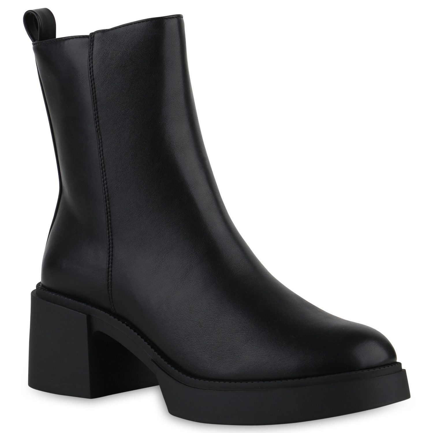 VAN HILL 840818 Damen Übergrößen Stiefelette Schuhe