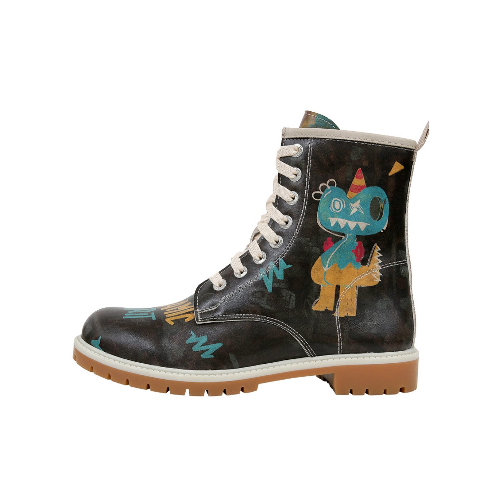 DOGO Longe Boots Schnürstiefel Dynamic Spirit Damen Stiefeletten, Schnürboots Handgefertigt