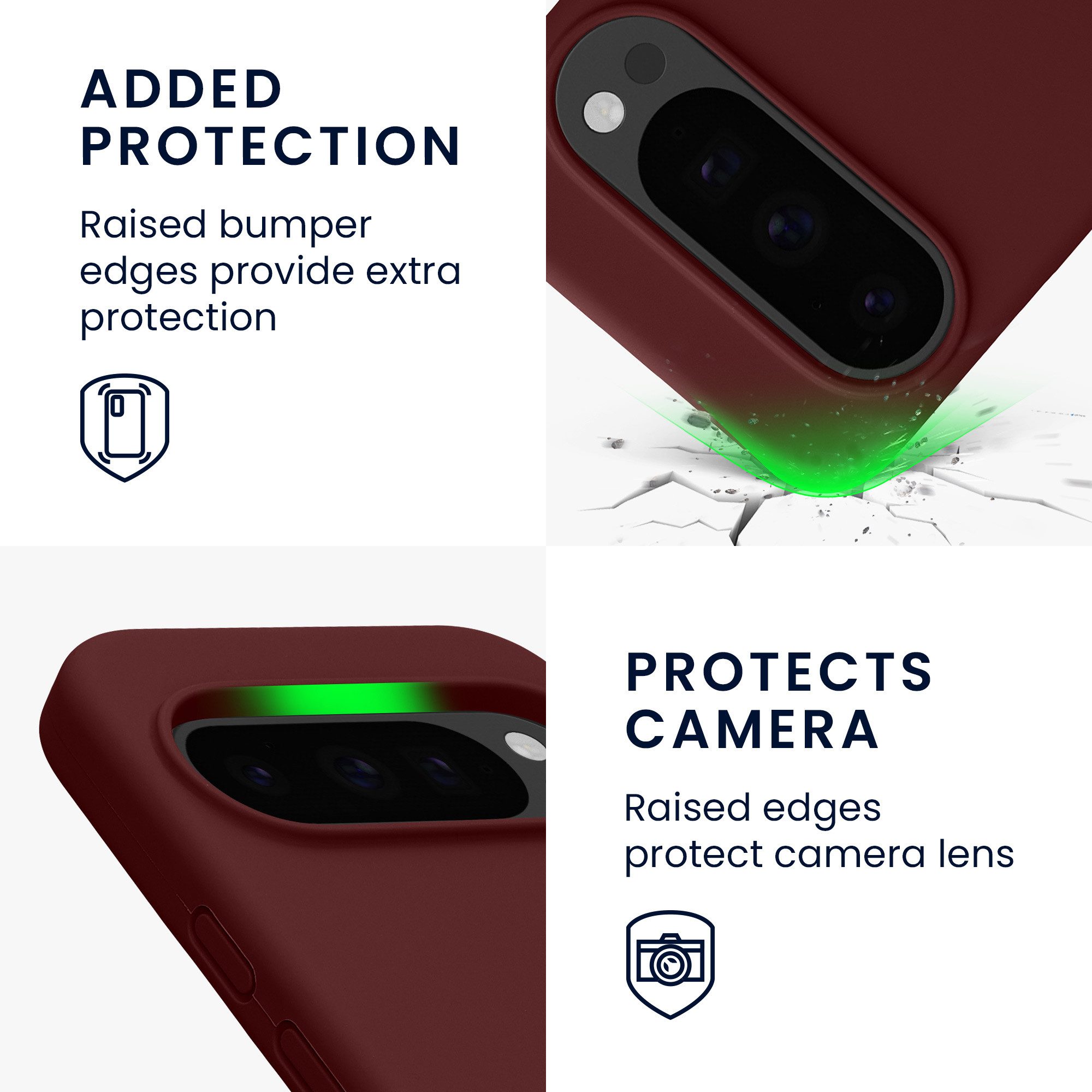 kwmobile Smartphone-Hülle Handyhülle für Google Pixel 10 / Pixel 10 Pro Hülle, Weiches Handy Silikon Case - Schutzhülle Cover