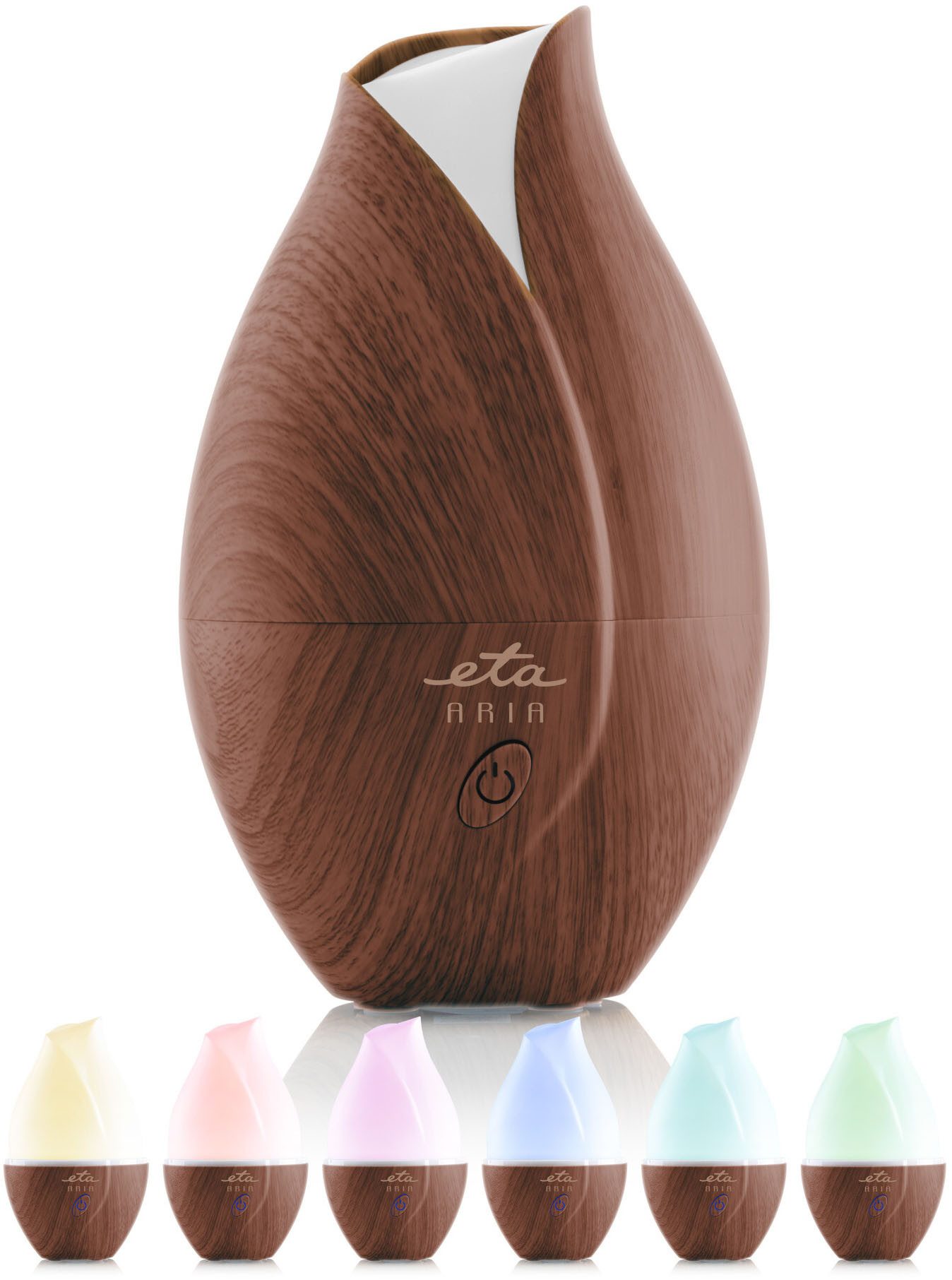eta Diffuser Aroma Diffusor ETA Aria, 0,6 l Wassertank, Aria kombiniert die Wirkungen der Aromatherapie und Luftbefeuchtung.