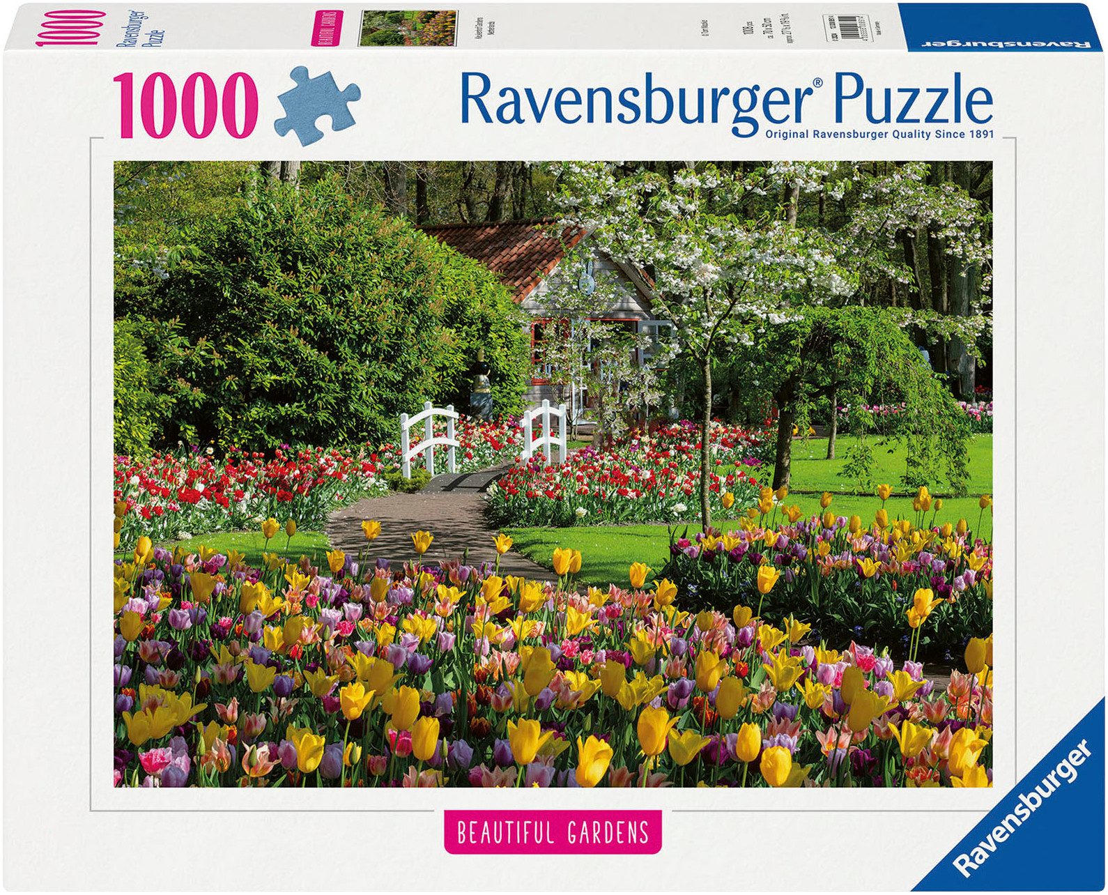 Ravensburger Puzzle Beautiful Gardens, Keukenhof Gardens, Netherlands, 1000 günstig online kaufen