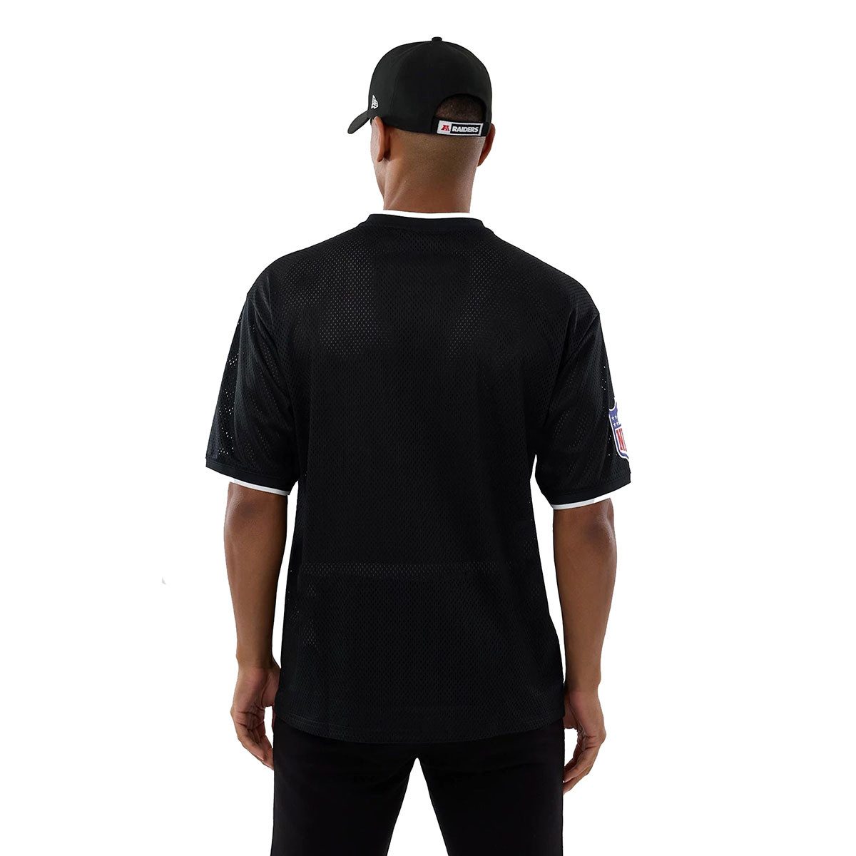 New Era T-Shirt Mesh Oversized NFL Las Vegas Raiders Logo