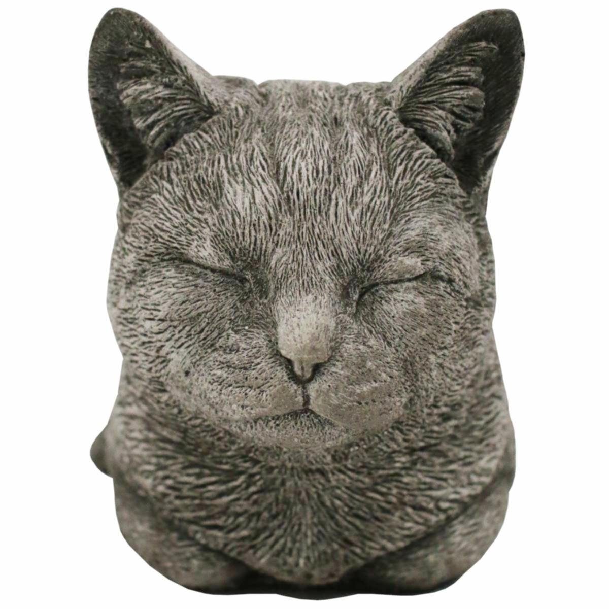 cm, dösende Katze L. ca. 440s 32 440s Gartenfigur Antiksteinguss (Stück)