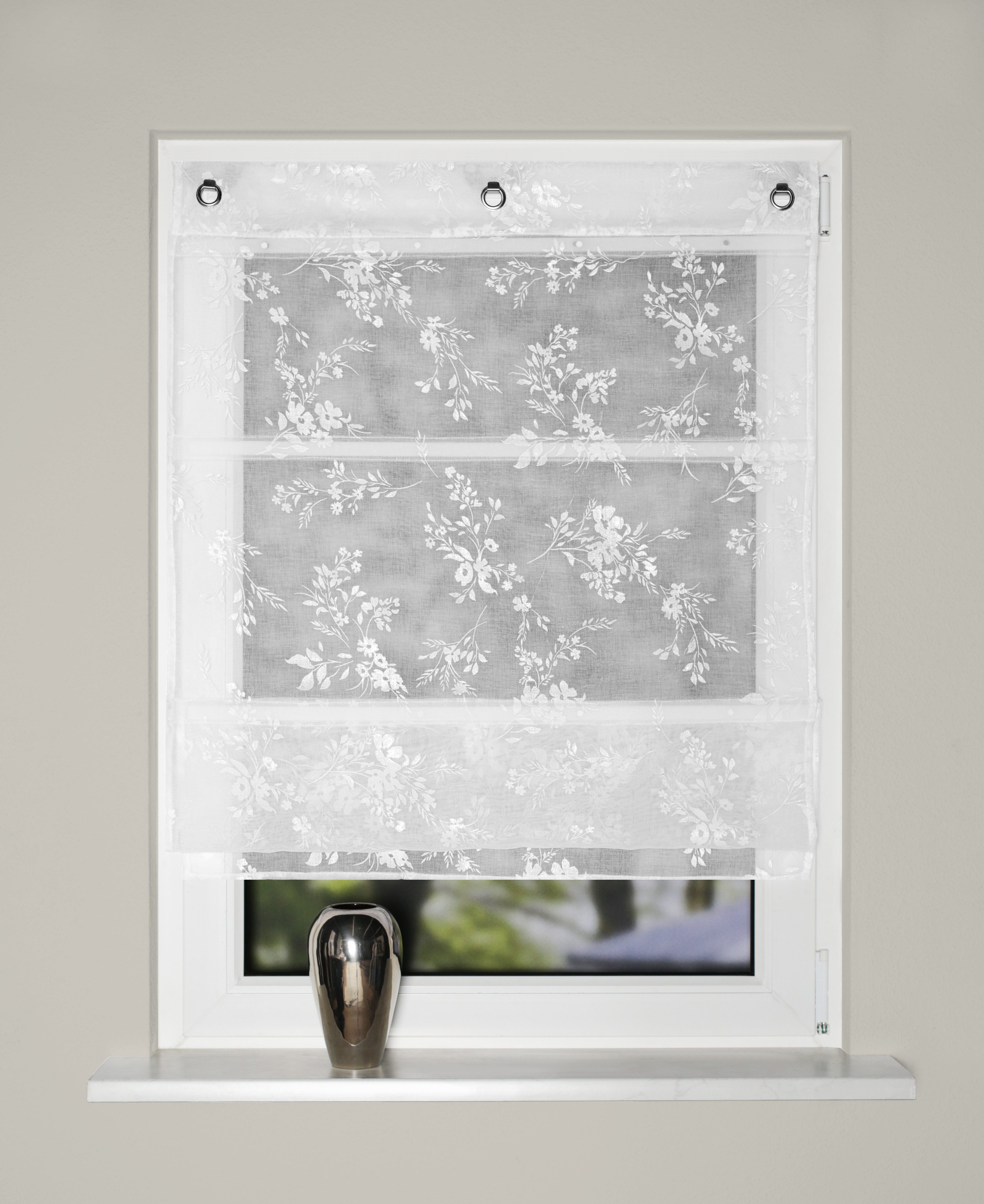 HOME WOHNIDEEN Magnetrollo MIGRON, mit Hakenaufhängung, ohne Bohren und Schrauben, Pastendruck