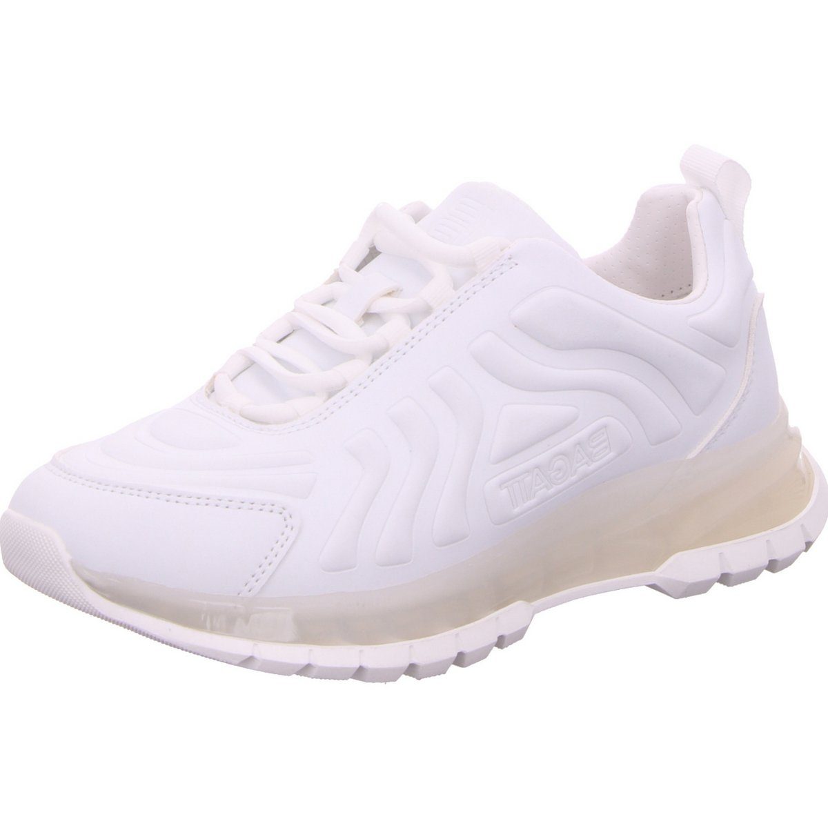Freizeit Schnürer für Damen in weiß Sneaker