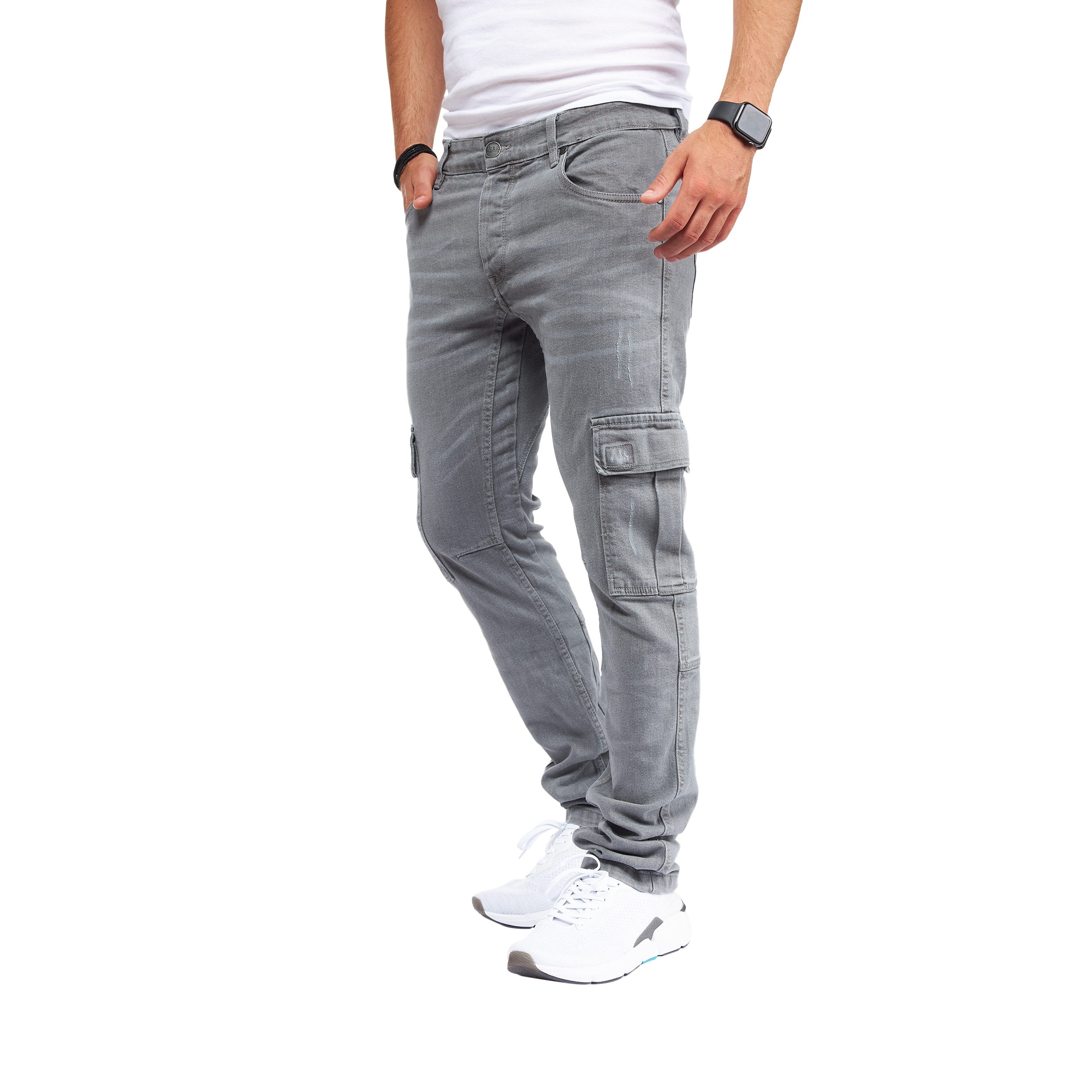 Styleko Cargohose 8003 Cargo Jeans Herren Cargohose für Herren Jeans Cargohose Herren