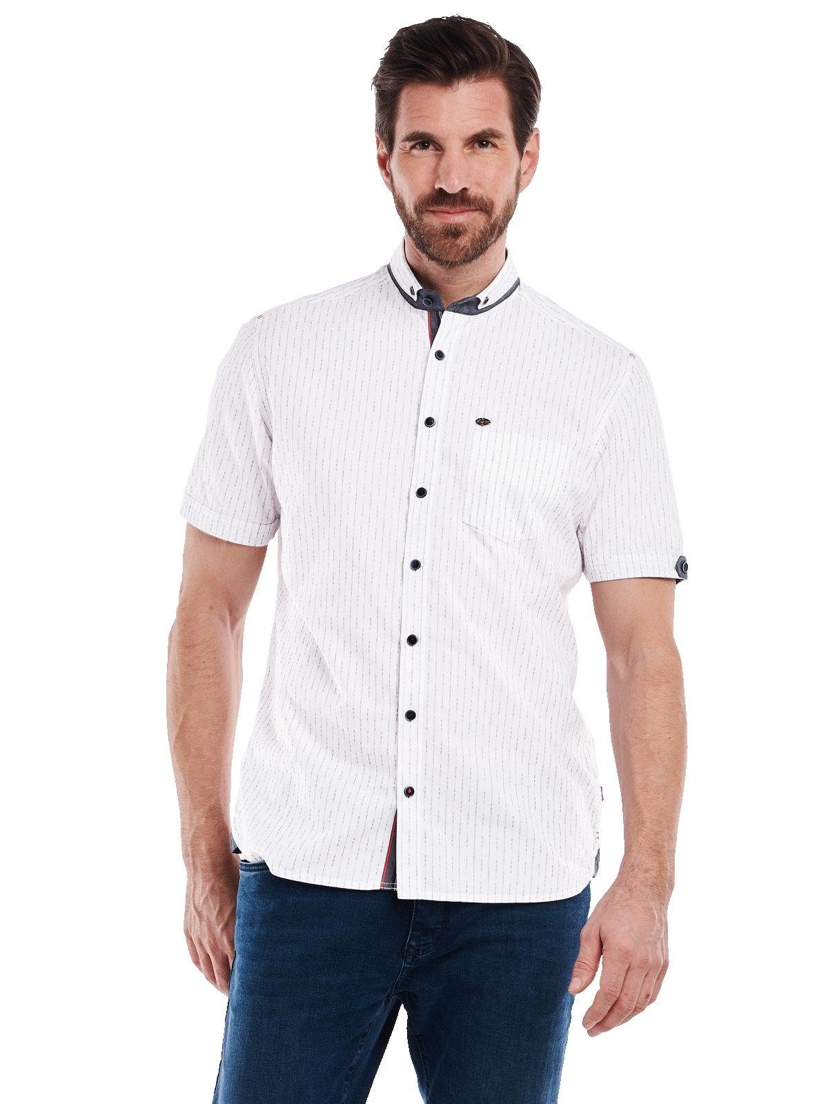 Engbers Kurzarmhemd Kurzarm-Hemd gestreift, Einzigartige Knöpfe, die dem  Hemd das gewisse "Etwas" verleihen
