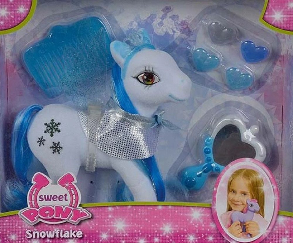 SIMBA Actionfigur Pferd, Sweet Pony ca. 16 cm Snowflake Spielset, Ideal als Geschenk
