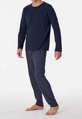 Schiesser Pyjama Comfort Fit (Set, 2 tlg) gestreift, 100% Baumwolle