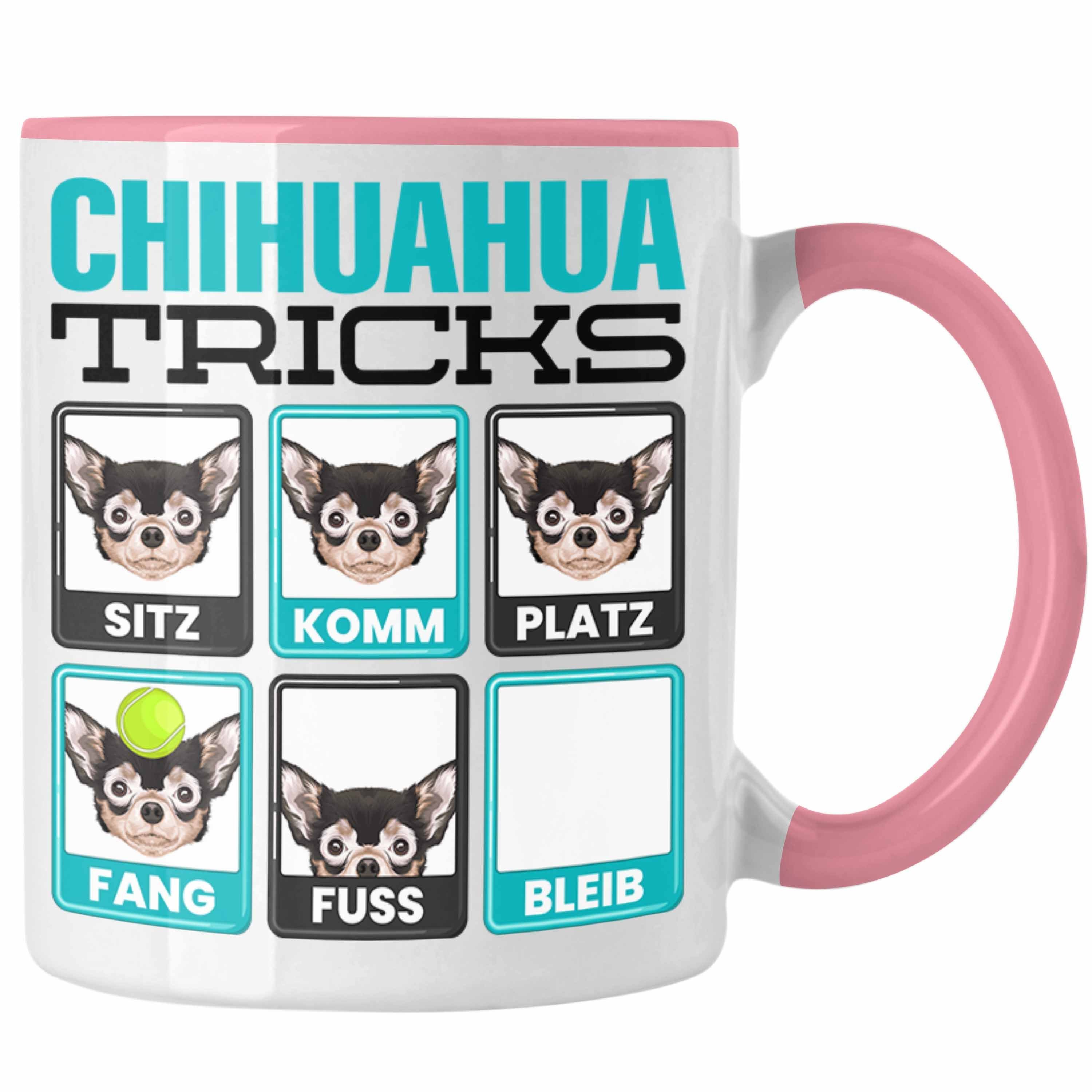 Trendation Tasse Chihuahua Besitzer Tasse Geschenk Lustiger Spruch Geschenkidee Chihuah Rosa