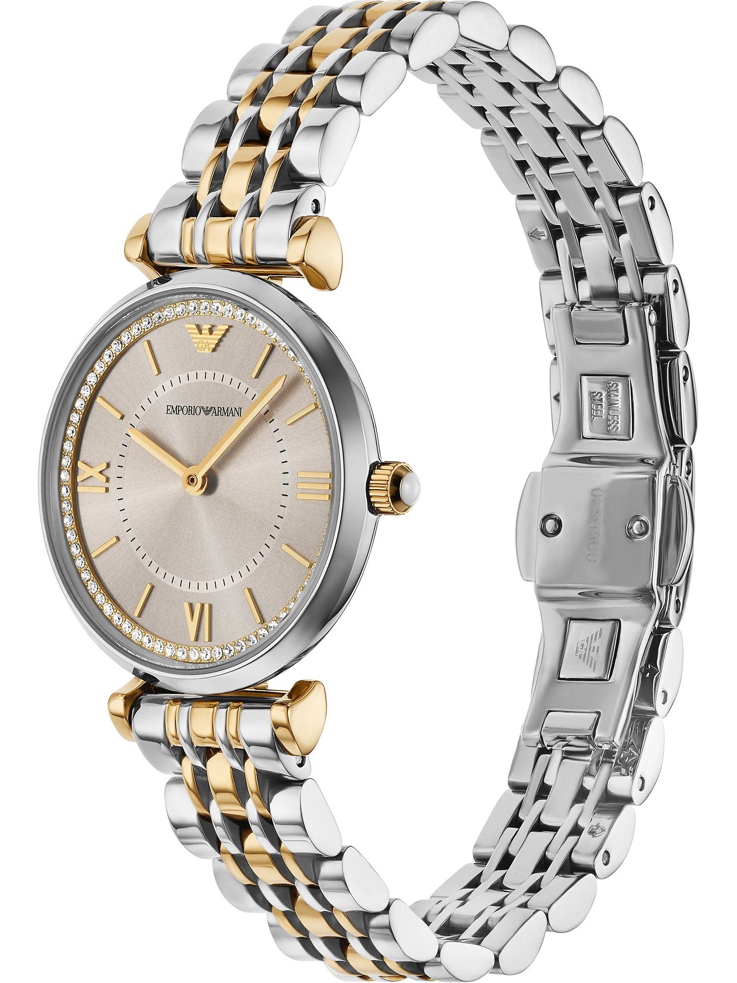 Emporio Armani Quarzuhr Emporio Armani Damen-Uhren Analog Quarz günstig online kaufen