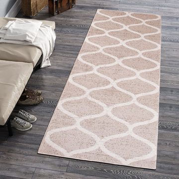 Läufer Läufer Flurläufer Modern für Vorzimmer, Küche - Beige Creme, Mazovia, 120 x 100 cm, Kurzflor, Meterware, Höhe 10 mm, Kurzflor - niedrige Florhöhe