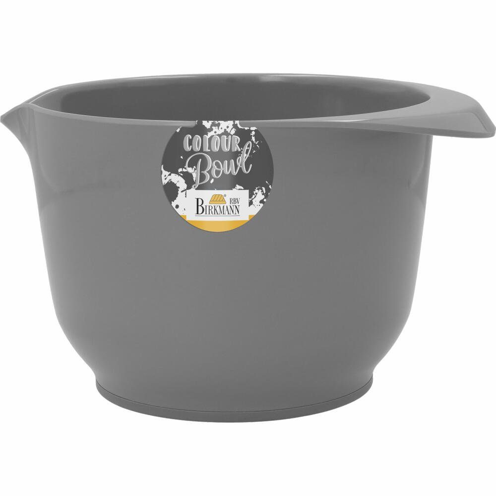 Birkmann Rührschüssel Colour Bowl Grau 1.5 Liter, Kunststoff