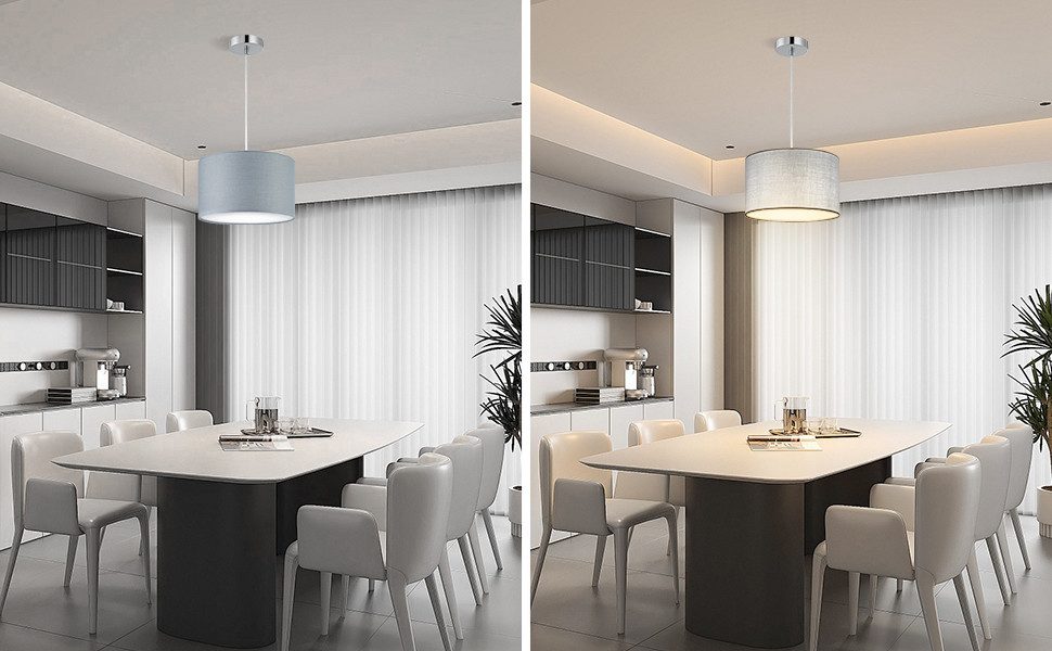 Zedelmaier Pendelleuchte Hängelampe hängend Deckenlampe E27x1/Max.40 W, ohne Leuchtmittel, Geeignet für Esszimmer Wohnzimmer Schlafzimmer Flur – Bild 3 von 5