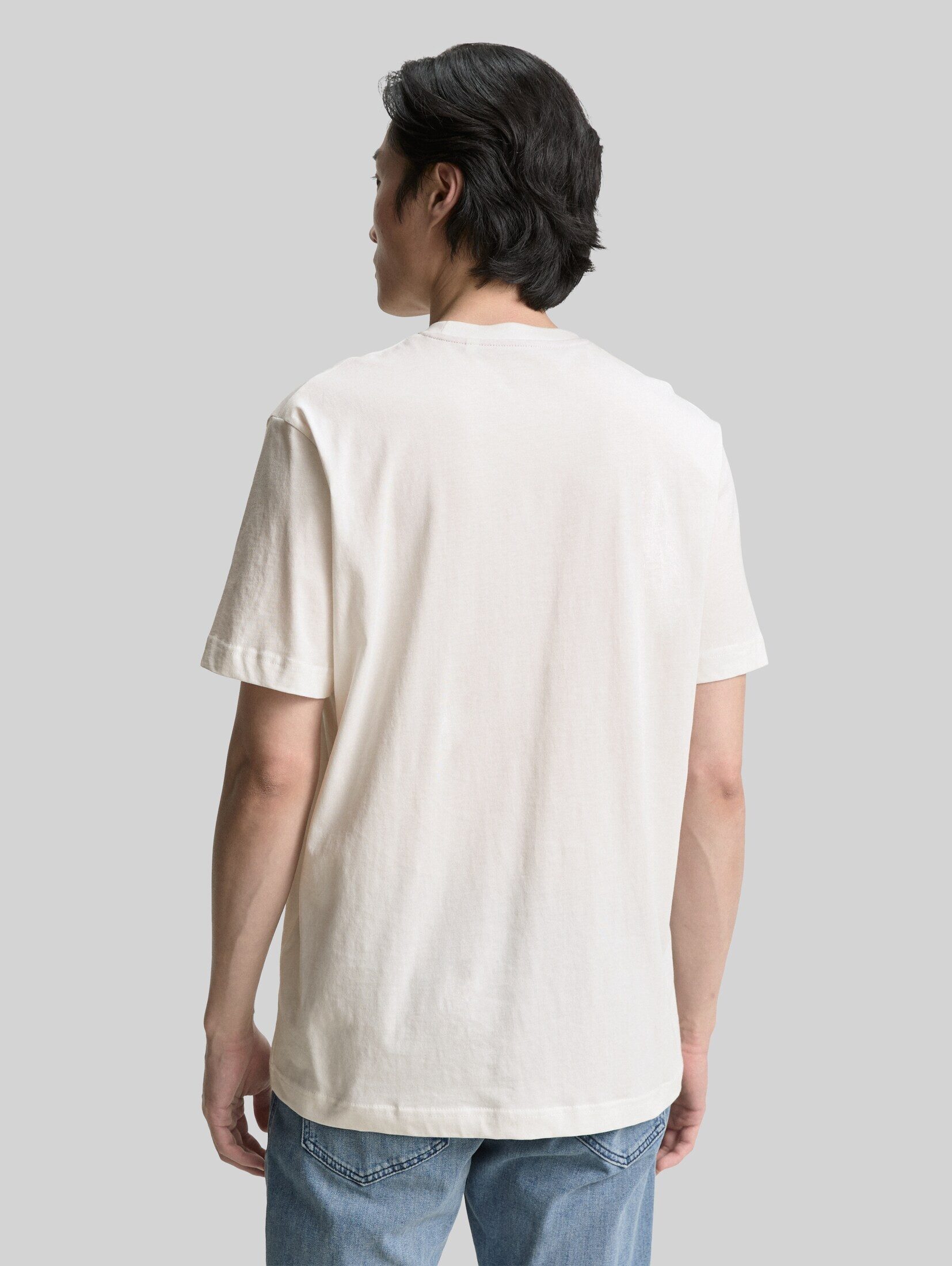 TOM TAILOR T-Shirt T-Shirt (im Einserpack) T-Shirt mit Logo-Print