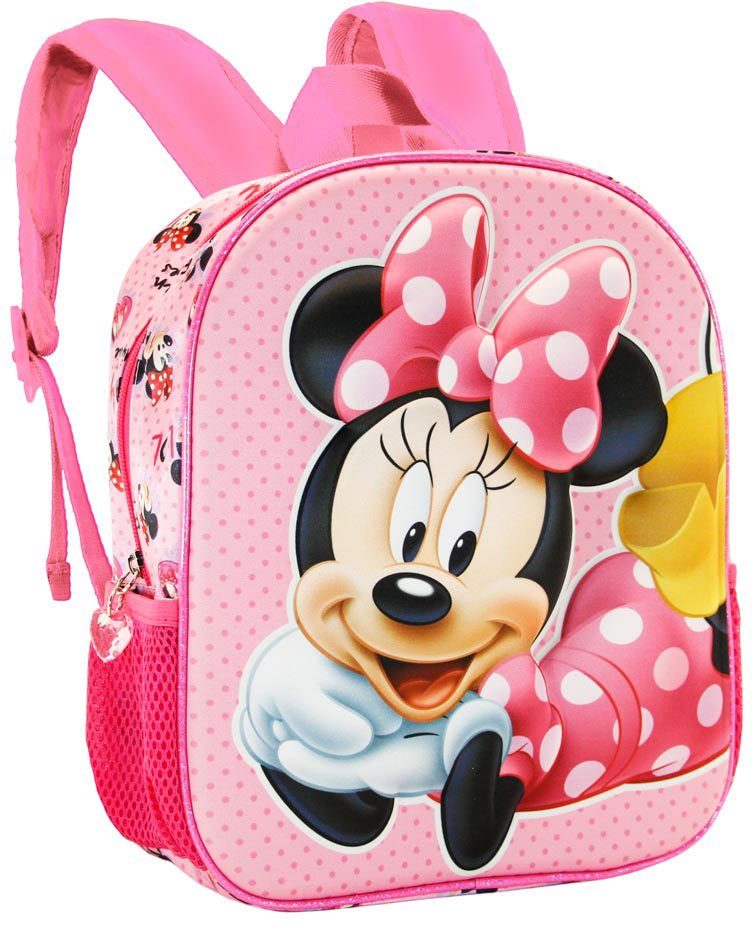 Kinderrucksack Minnie Maus – 36 Cm, Mit Gepolsterten Trägern, Aus Robustem Polyester