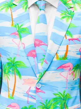Opposuits Partyanzug Flaminguy, Stylisches Outfit mit karibischem Flair